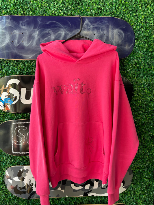 Sp5der Hoodie “Wait Pink”