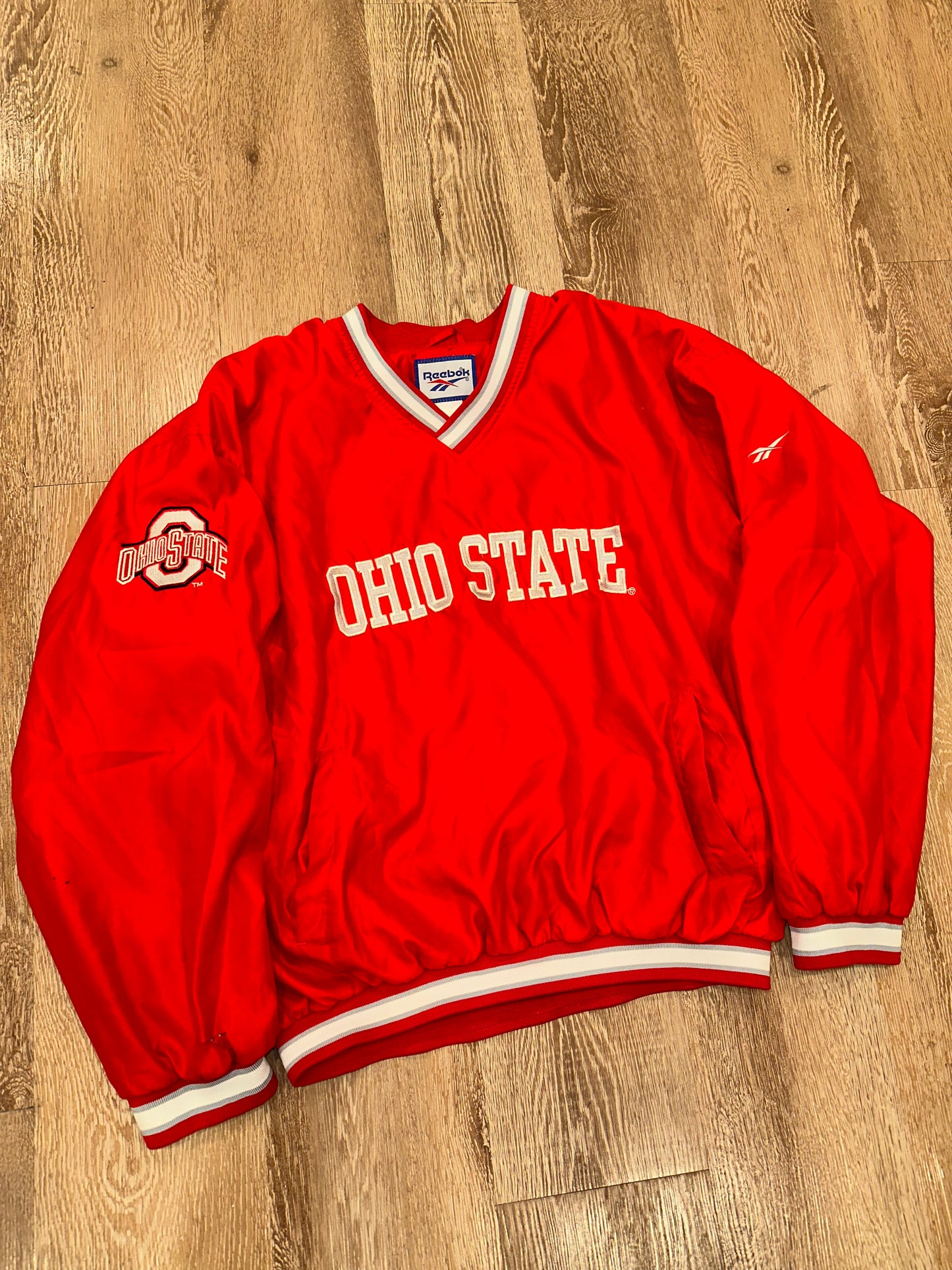 Ohio State Windbreaker Pullover Reebok (L)