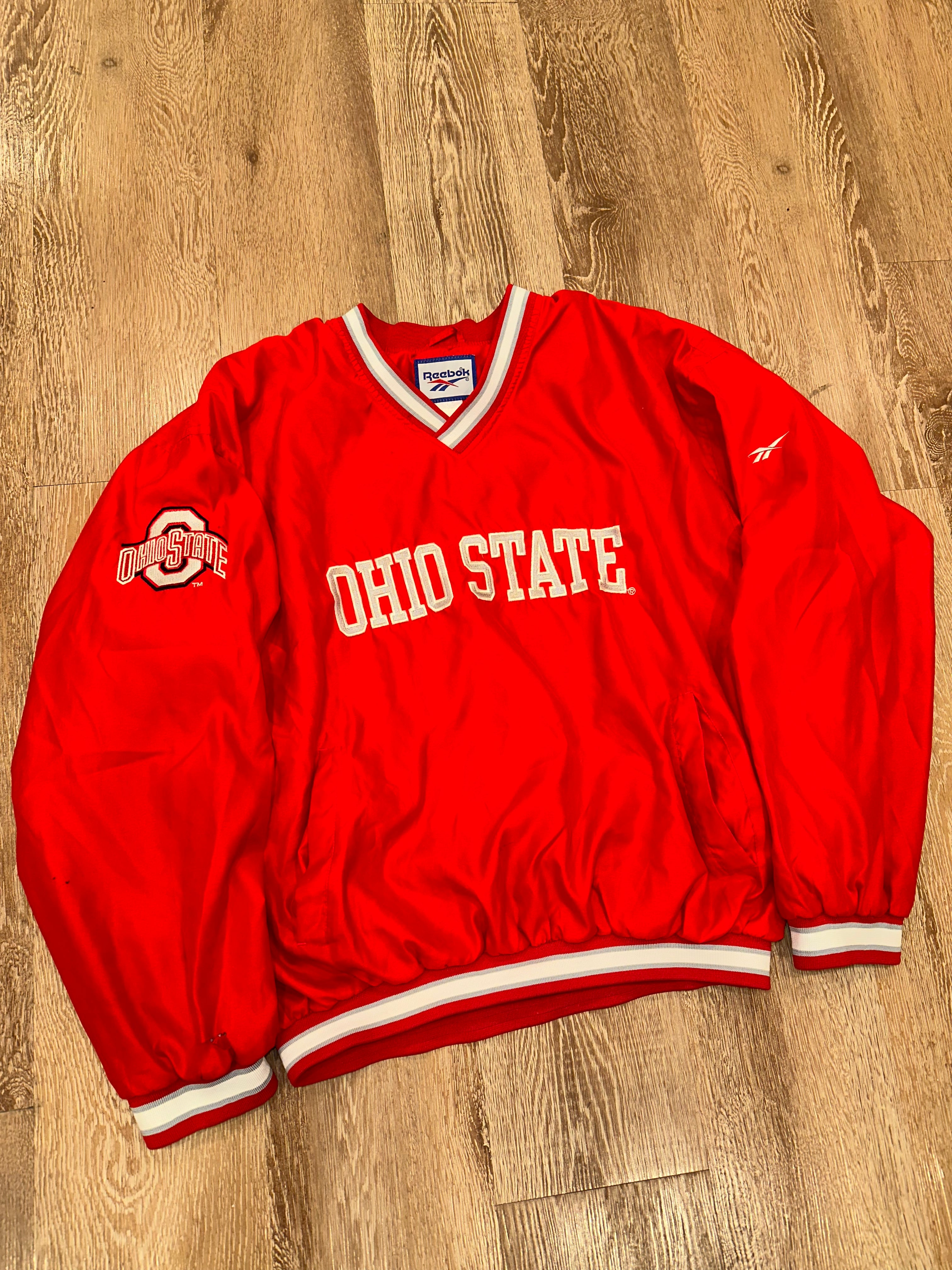 Ohio State Windbreaker Pullover Reebok (L)