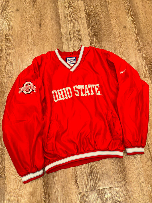 Ohio State Windbreaker Pullover Reebok (L)