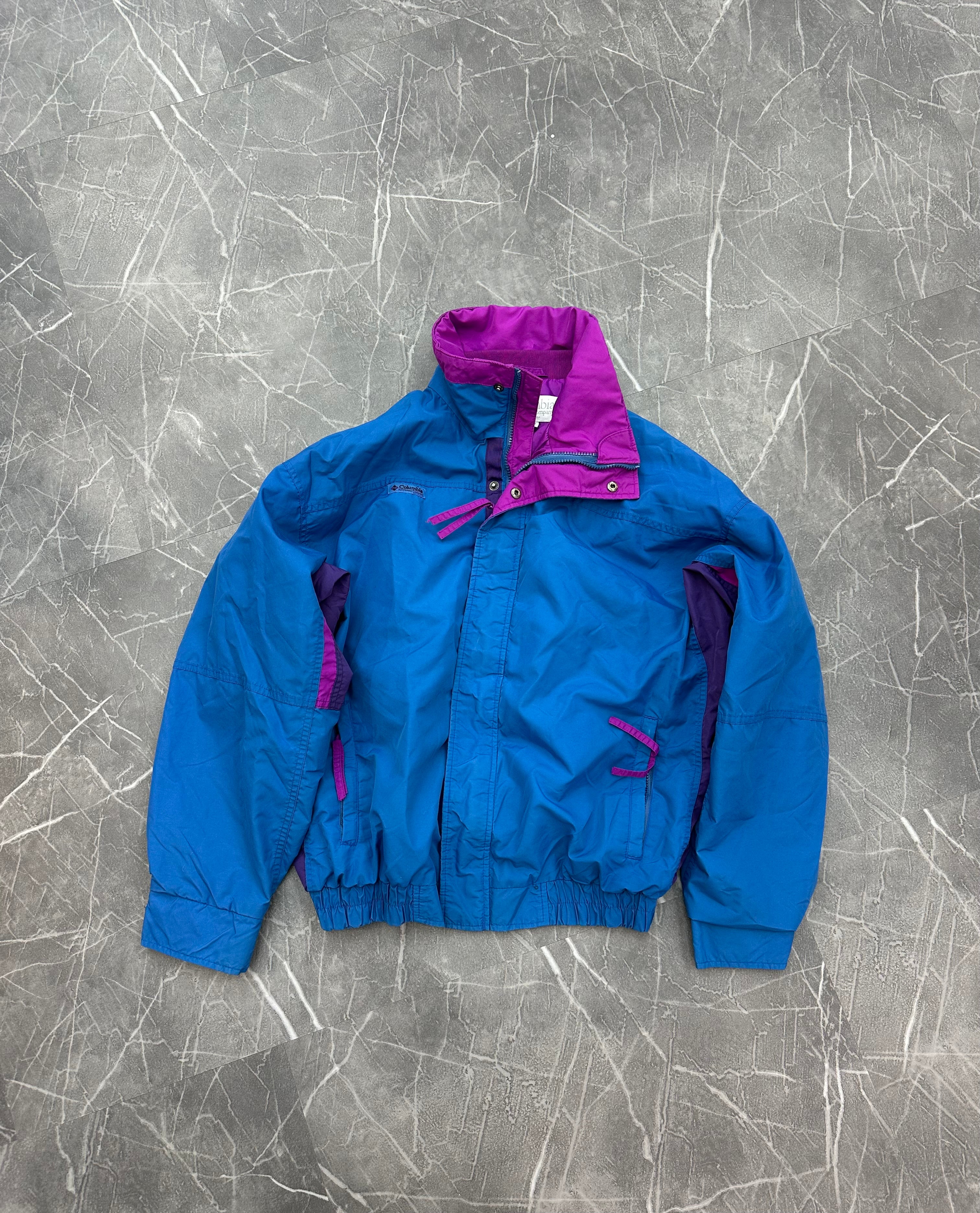 90s Columbia Sportswear Jacket Blue Magenta (L)