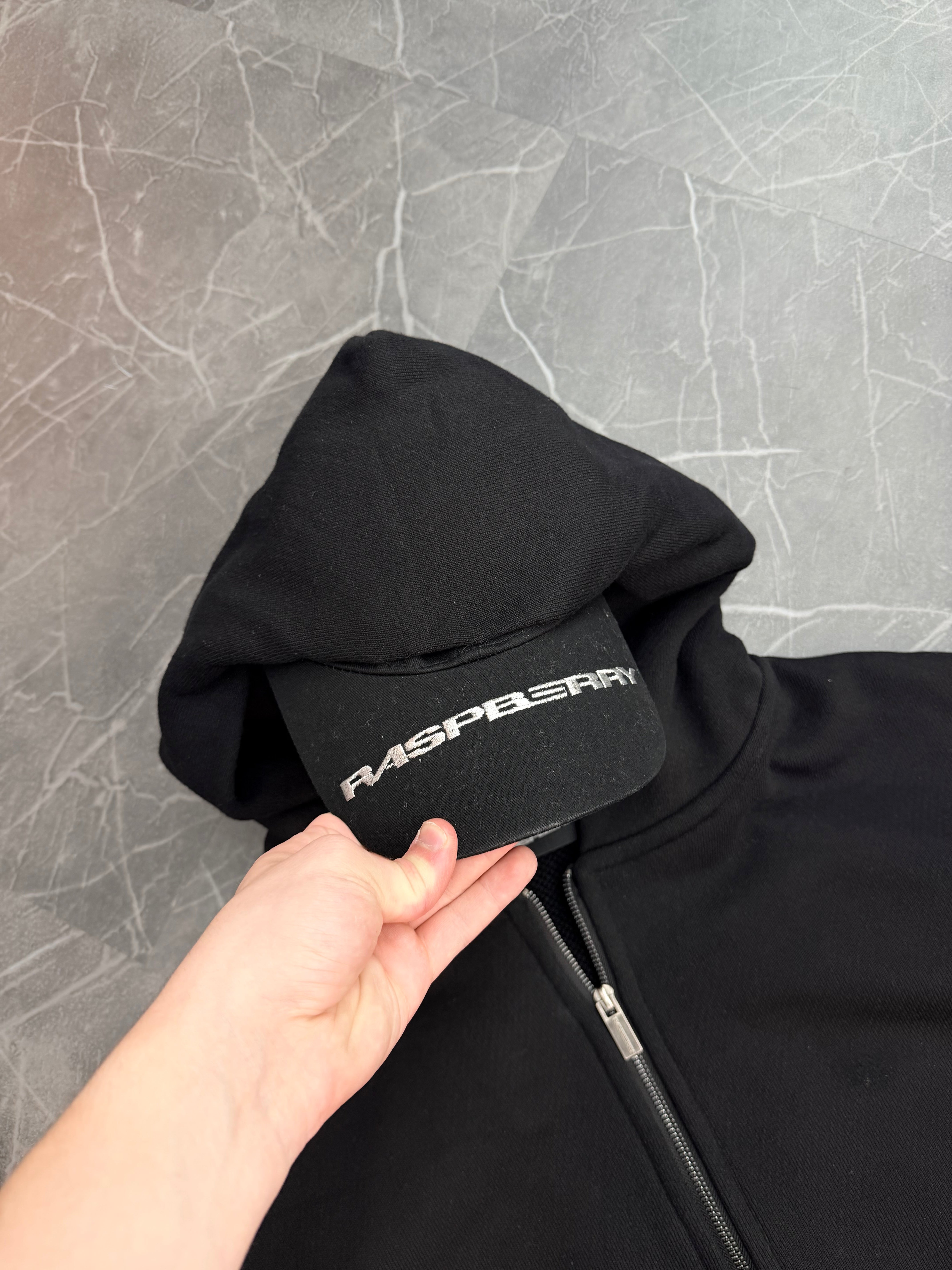 GV Gallery Raspberry Hills Dad Zip Up Hoodie “Black”