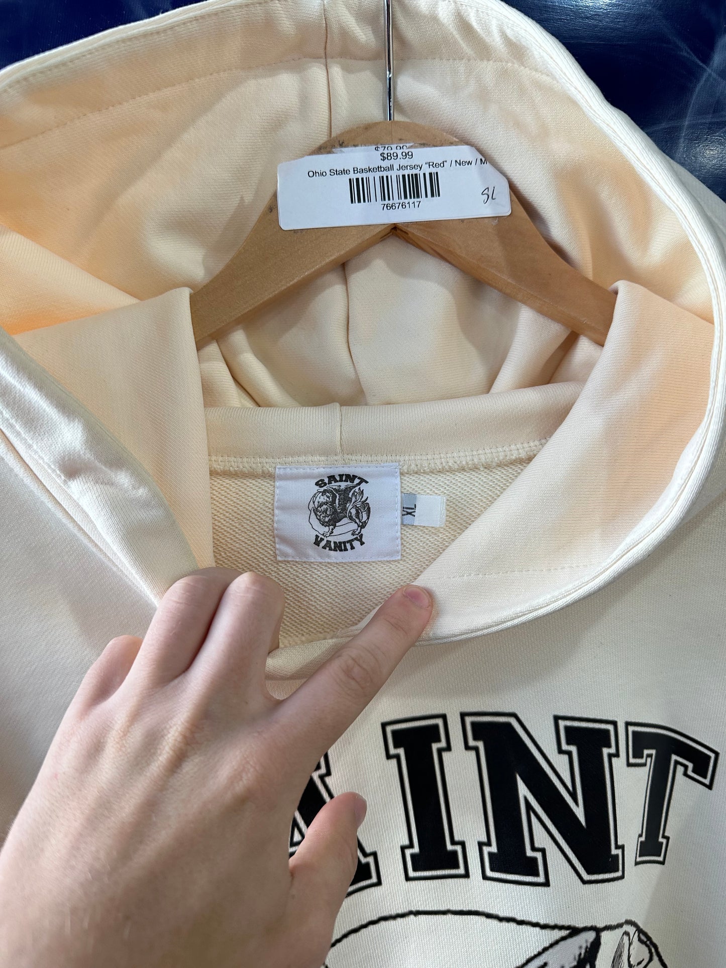 Saint Vanity Hoodie “Cream”