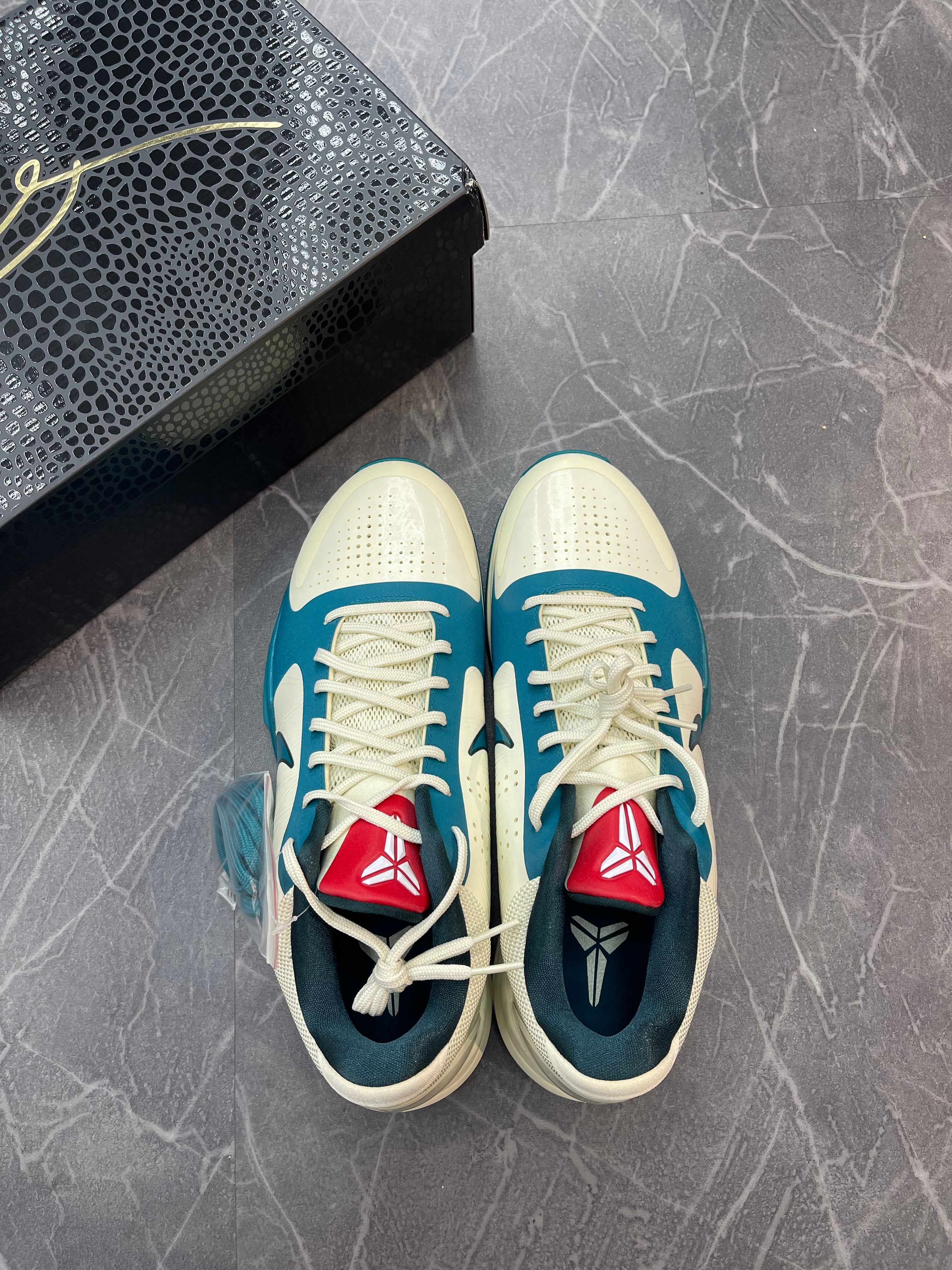 Kobe 5 Protro Caitlin Clark “Coconut Milk Spruce”