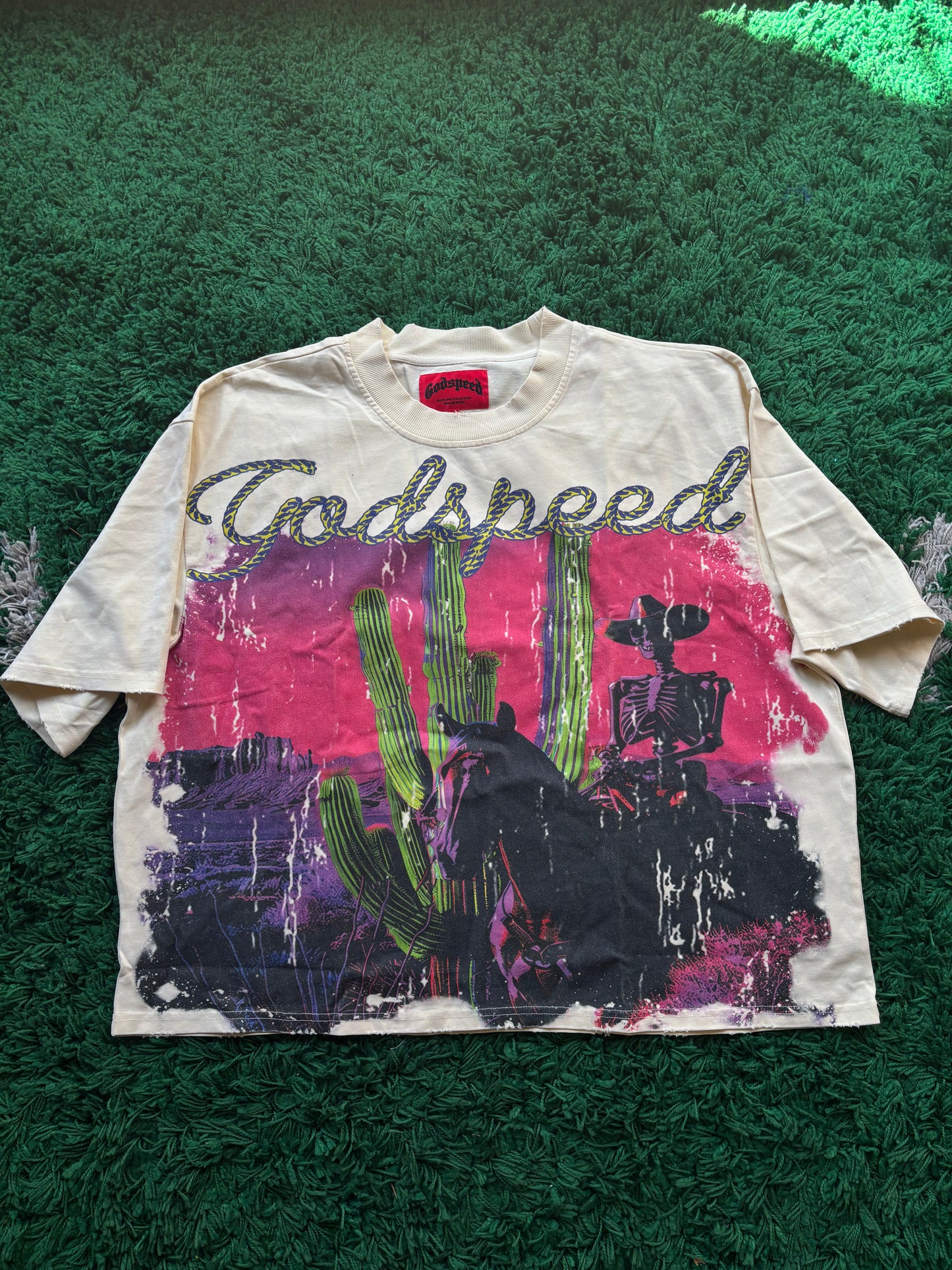 Godspeed Cactus Cowboy Tee “Cream”