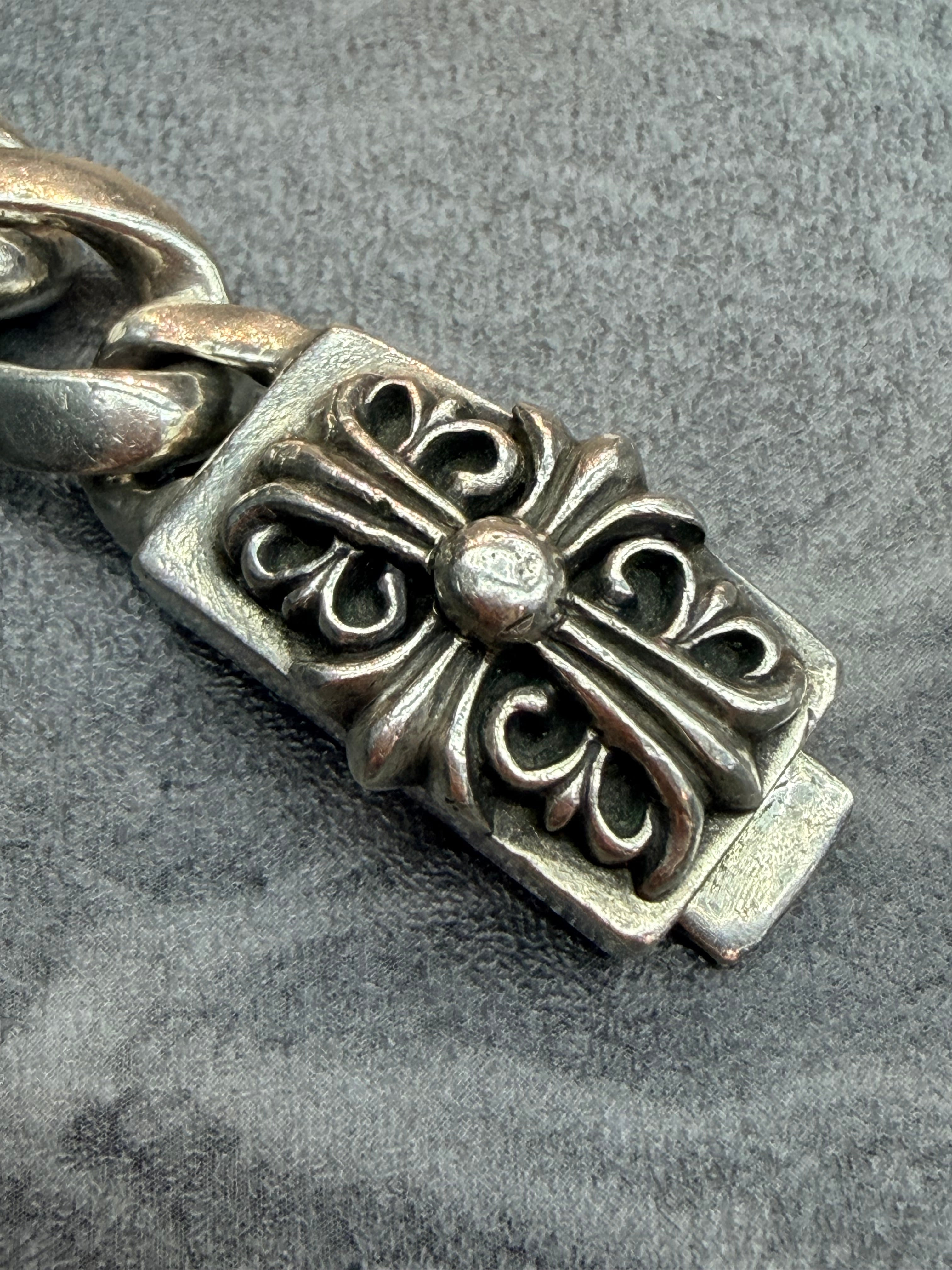 Chrome Hearts Floral ID Cuban Bracelet