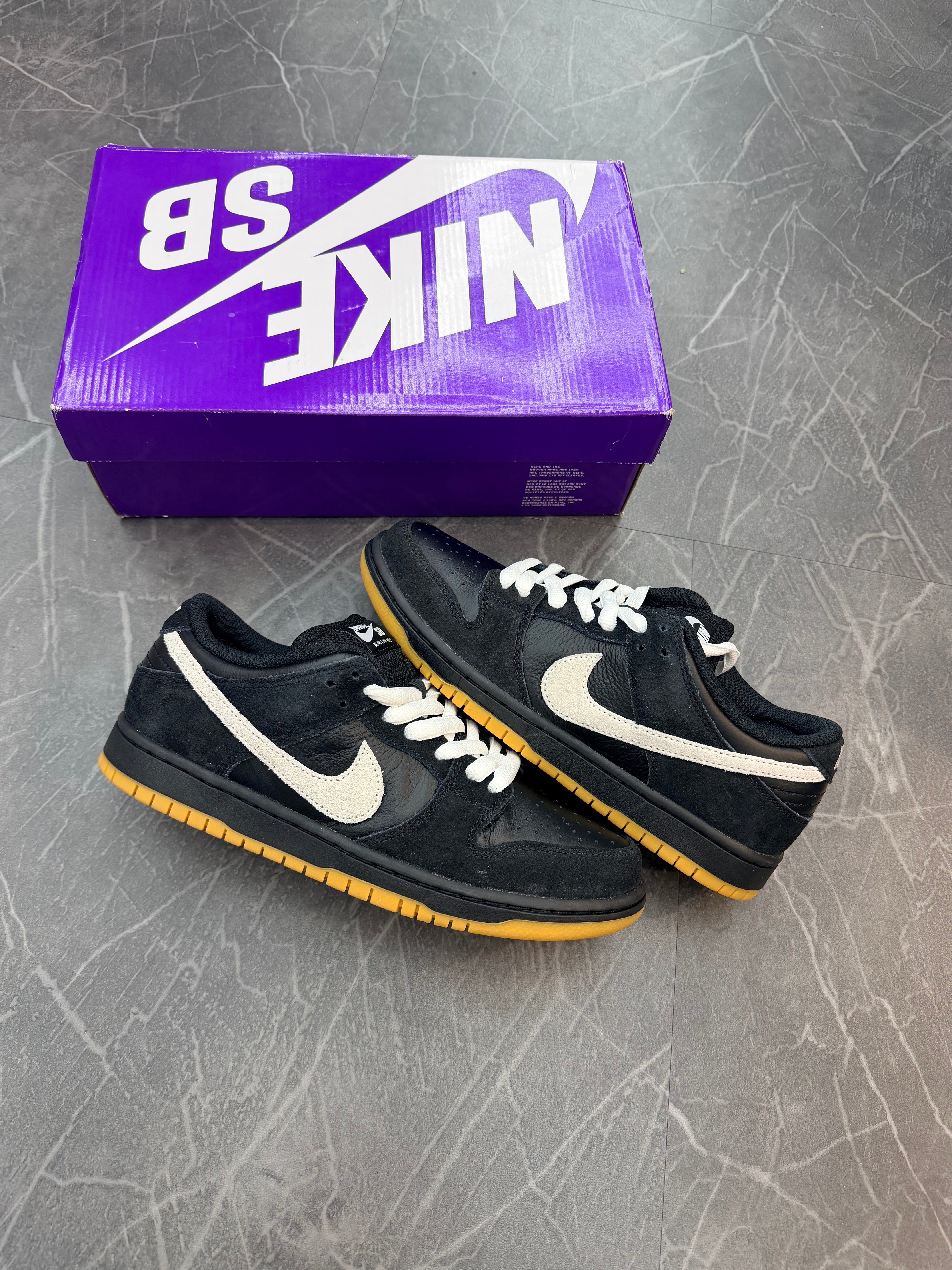Nike SB Dunk Low “Black White Gum”