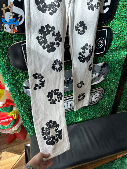 Denim Tears Cotton Wreath Jeans “White” (32)