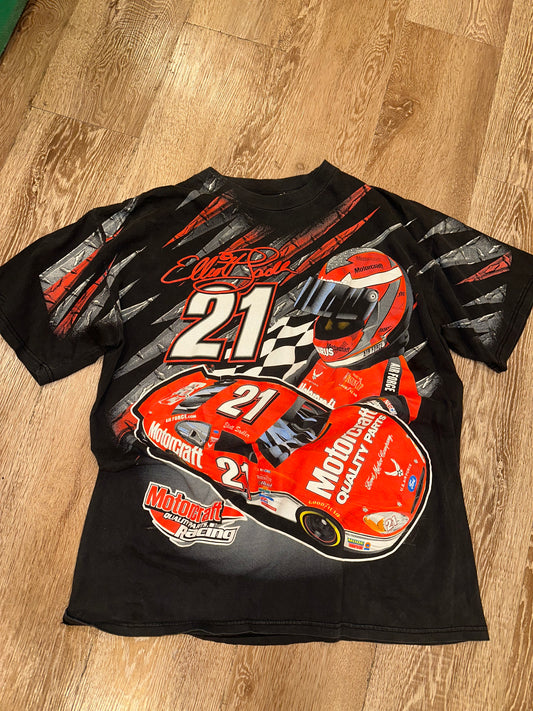 Vintage NASCAR Elliott Sadler Motorcraft Racing Tee (XL)