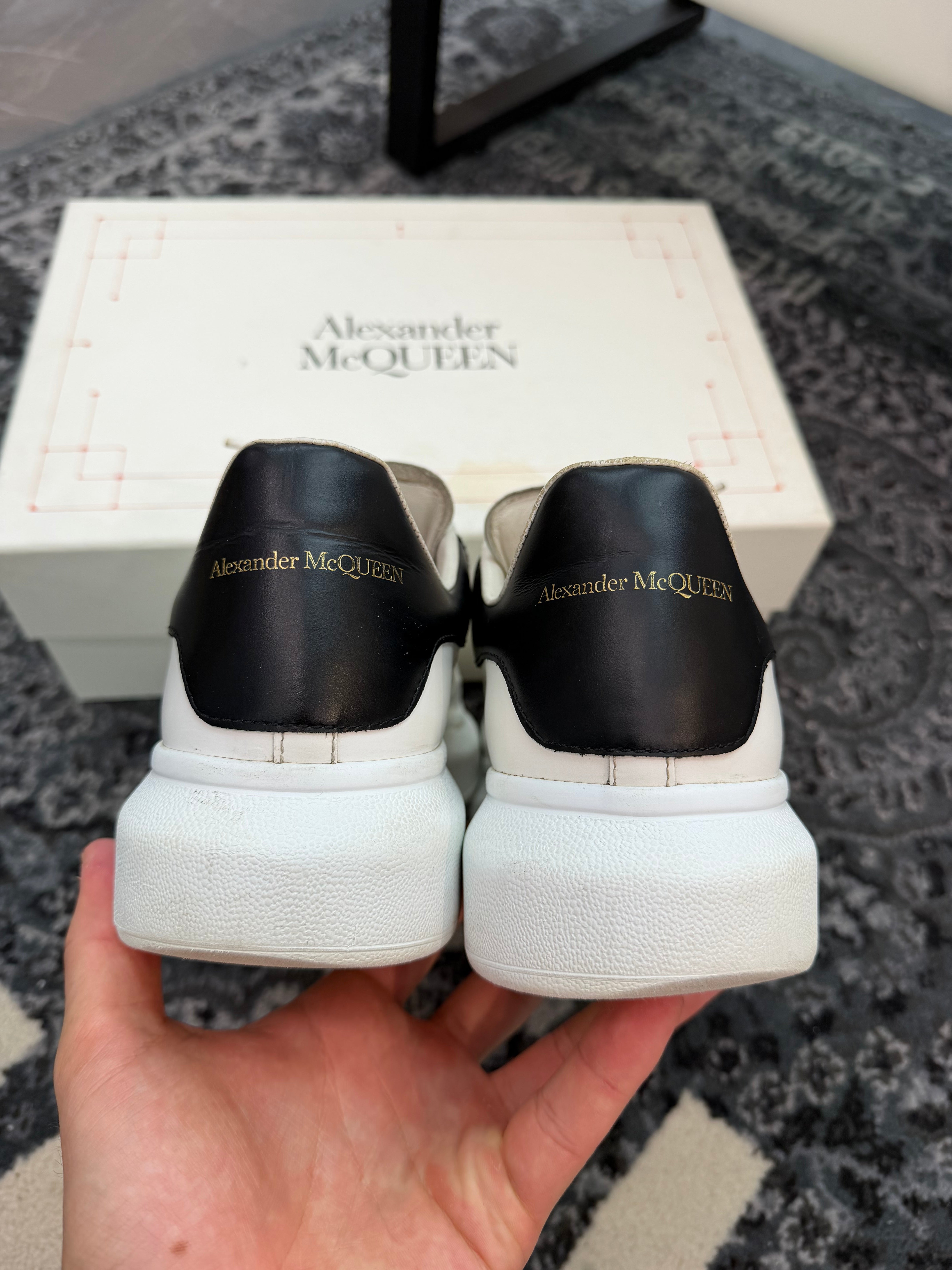 Alexander McQueen Oversized Sneakers “White Black”