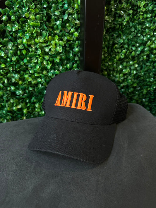 Amiri Hat “Black Orange”