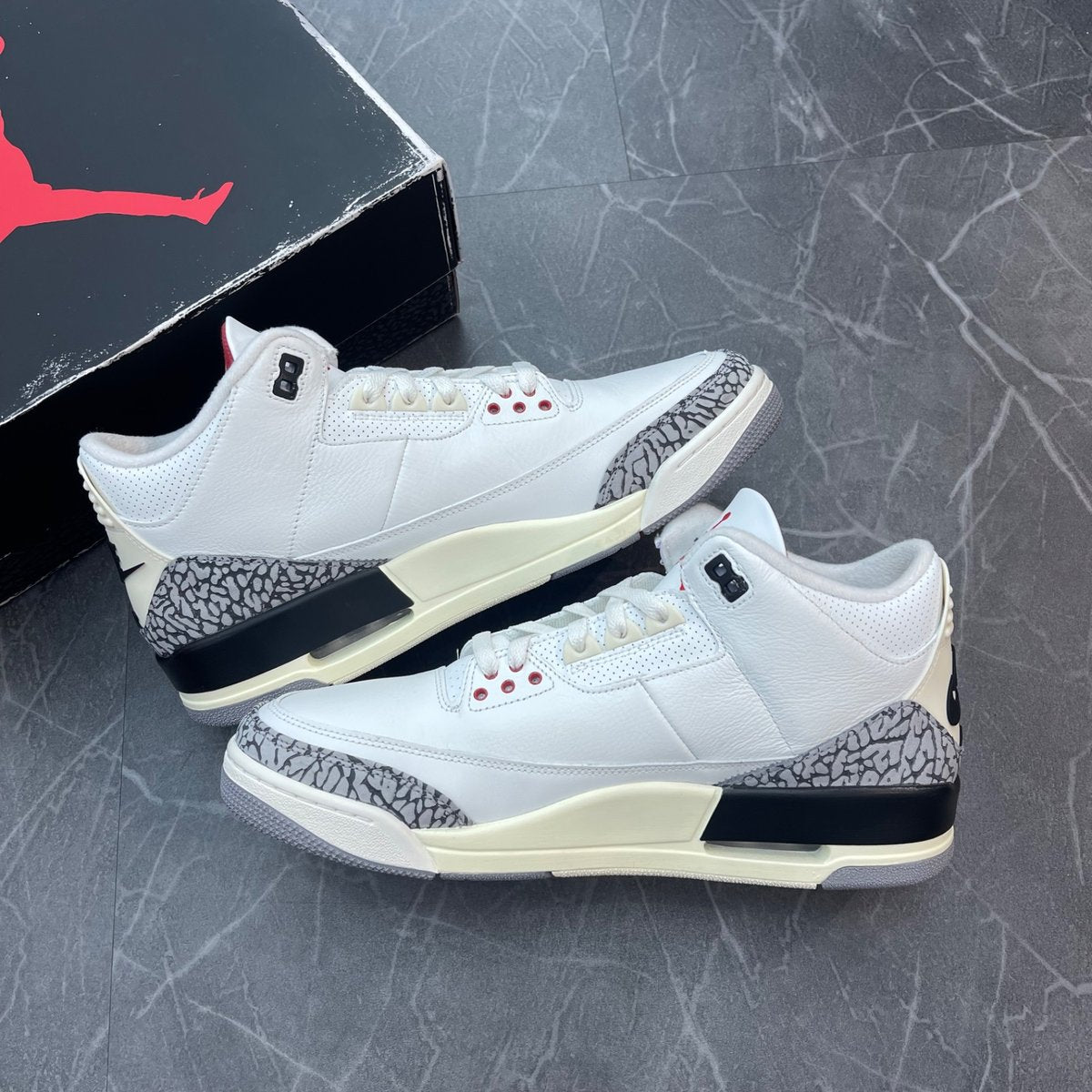 Jordan 3 Retro White Cement Reimagined (Size 12) (Lightly Worn)