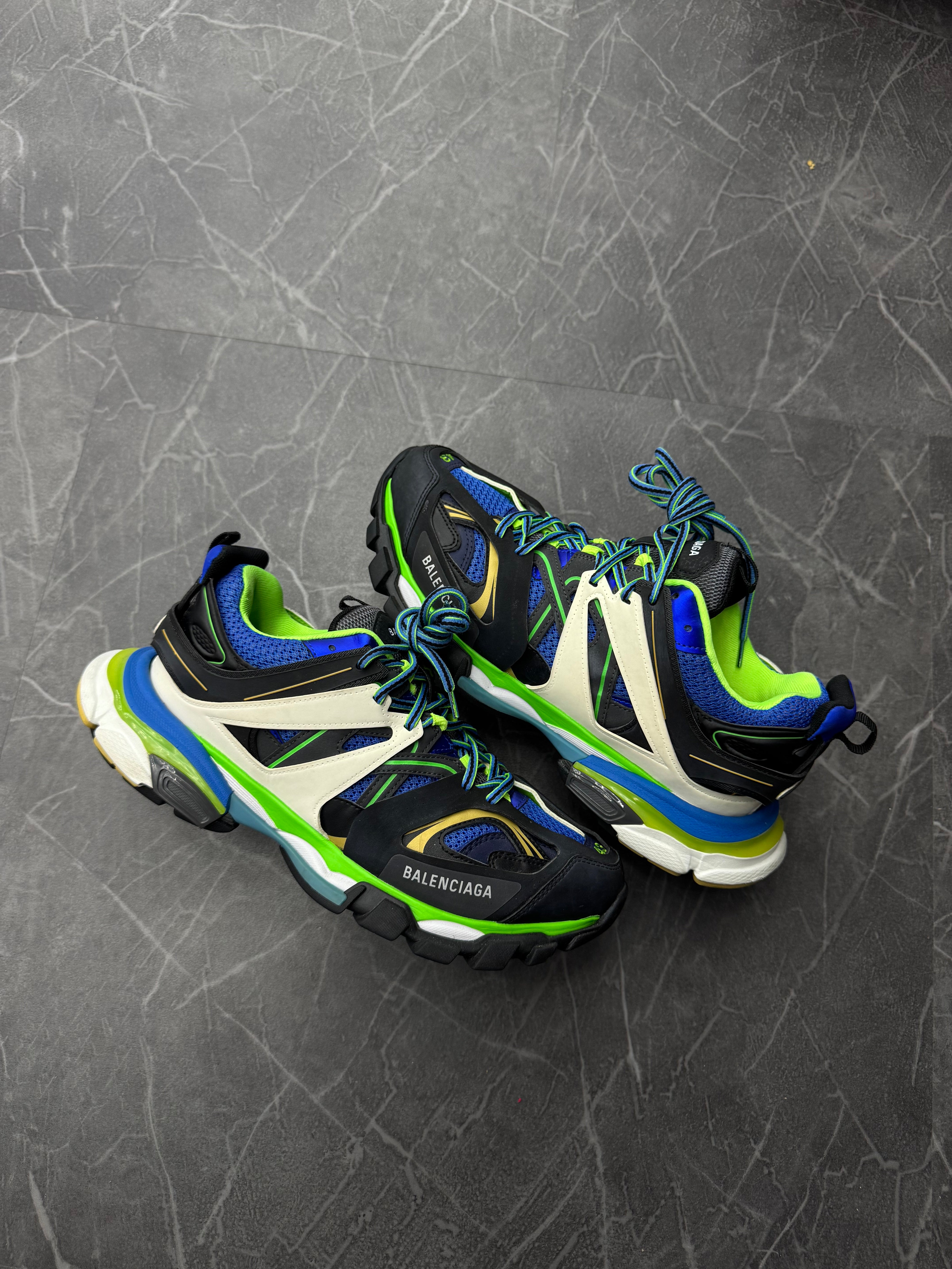 Balenciaga Track Green White Blue