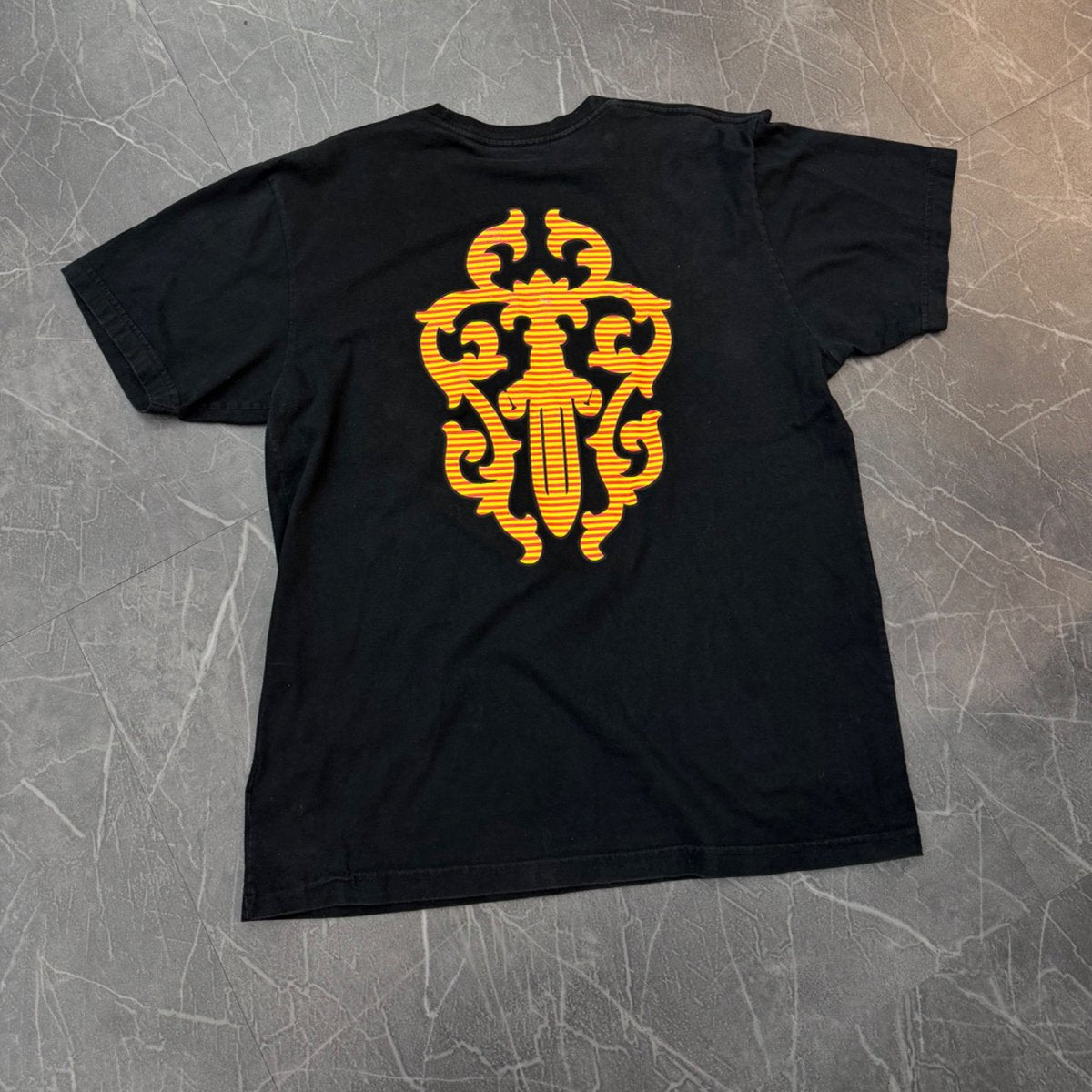 Chrome Hearts Hairy Dagger T-shirt Black - sole