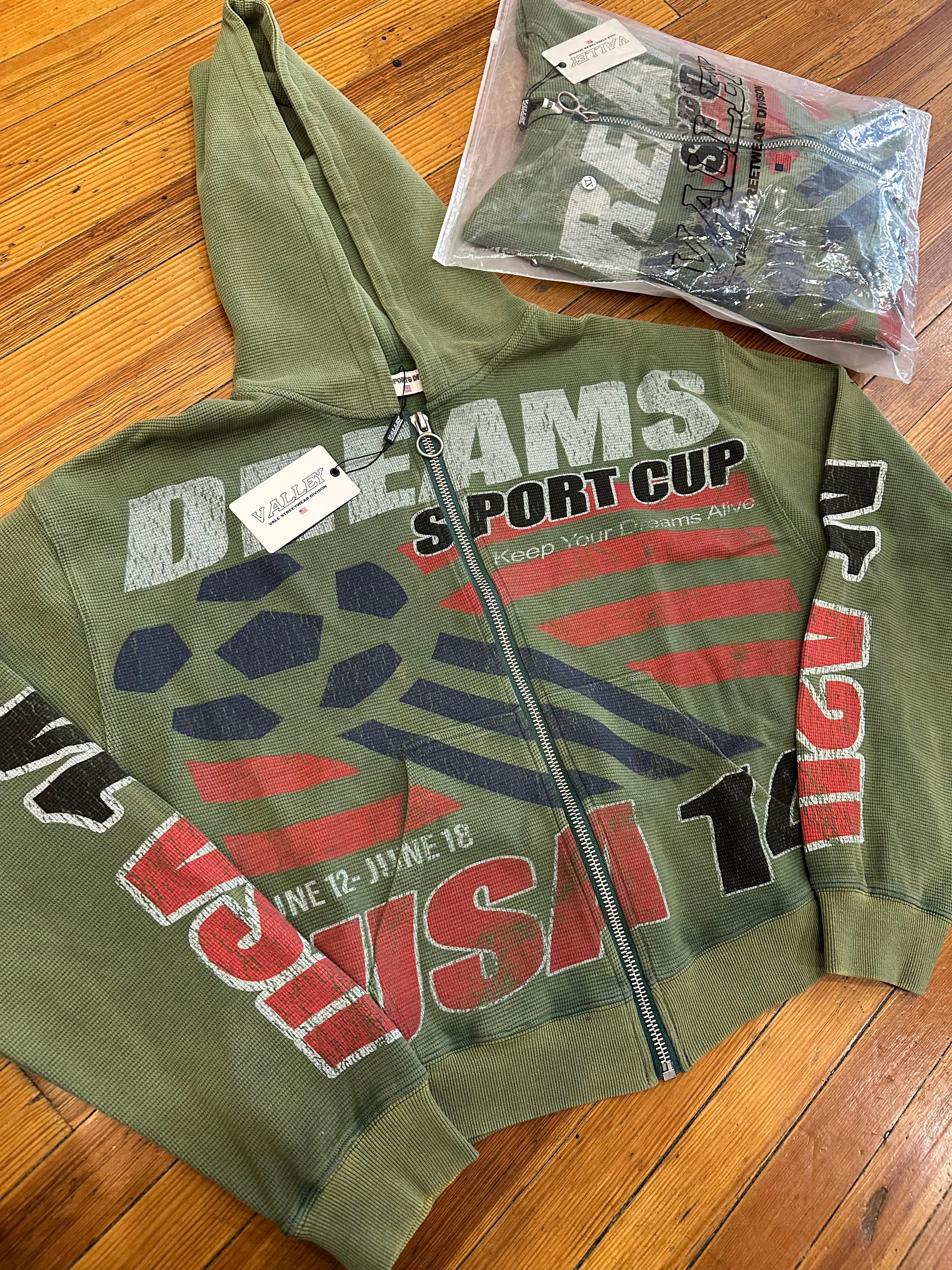 Vale USA14 Thermal Green Zip Up