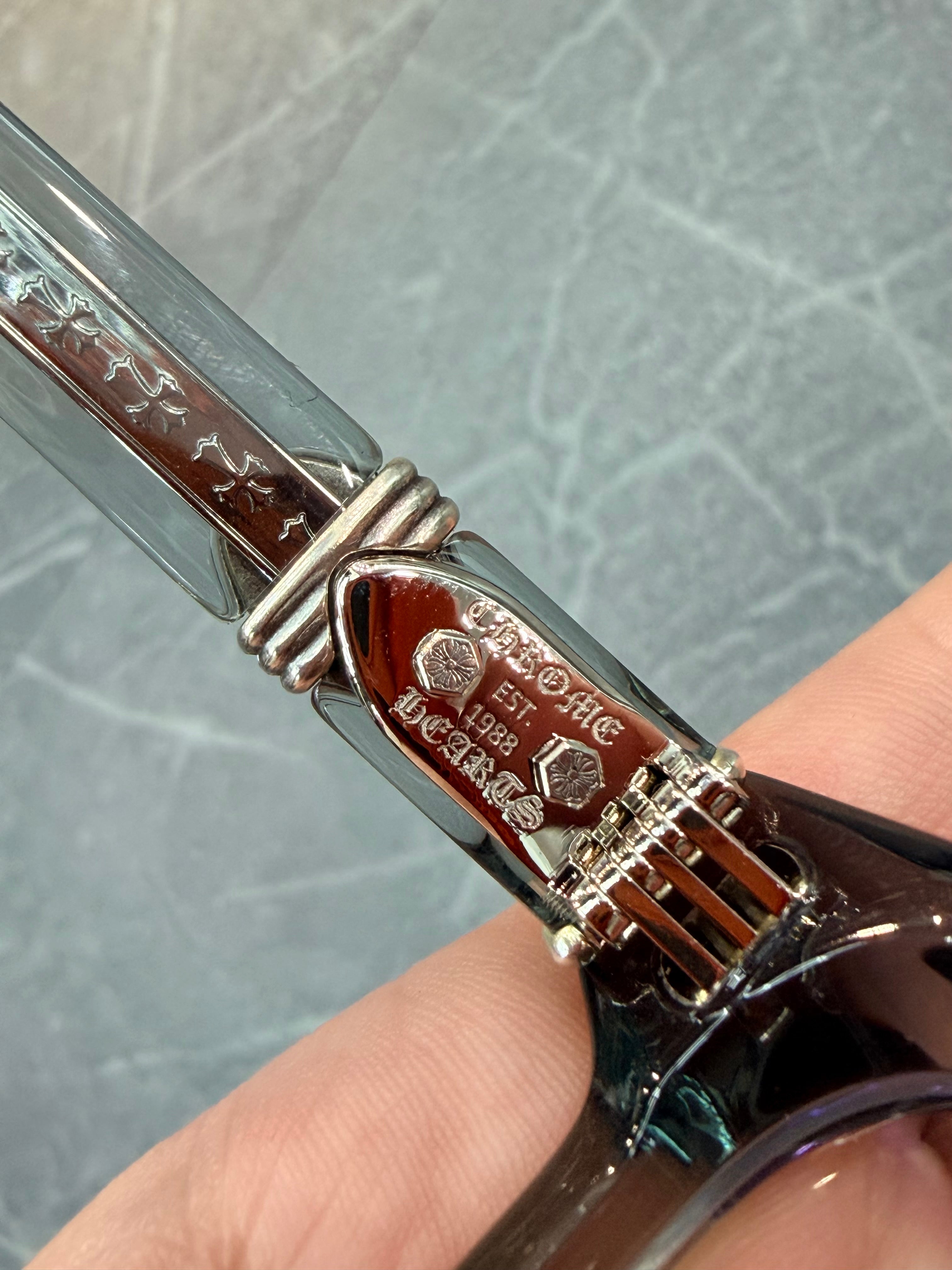 Chrome Hearts CELIBUSSY Clear Flame Glasses