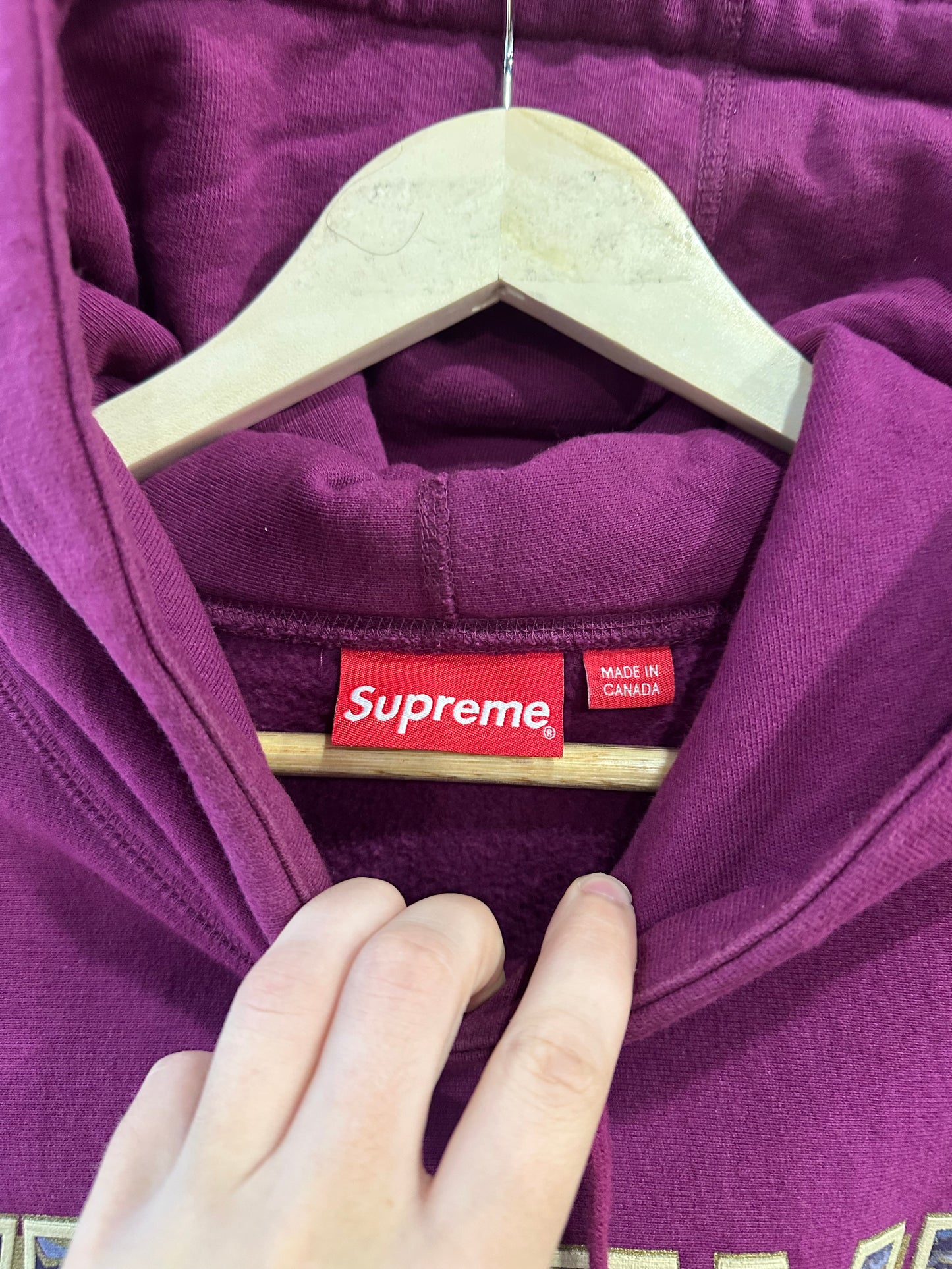 Supreme Hoodie “Paisley Purple F ‘Em All”
