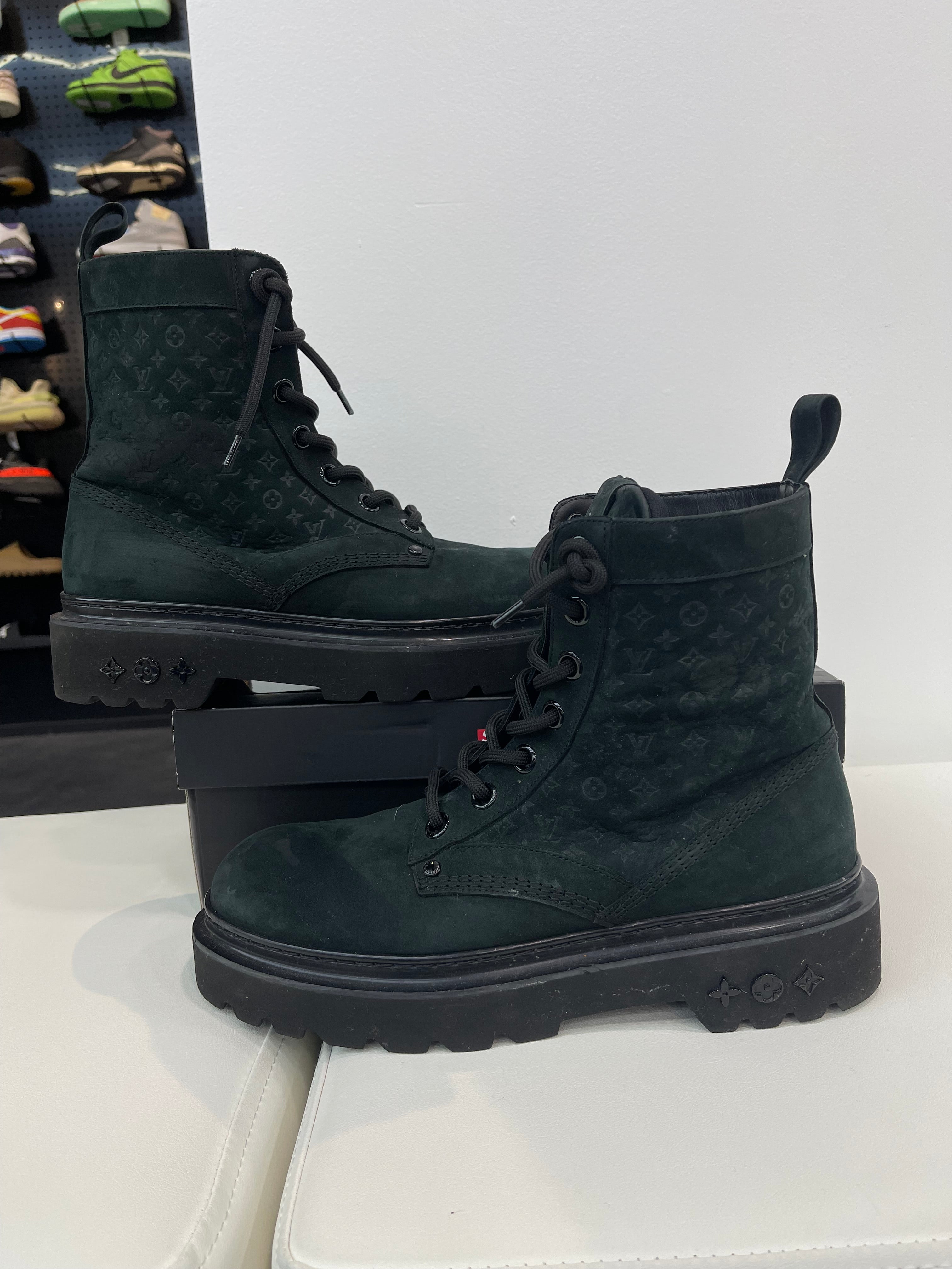 Louis Vuitton Monogram Ranger Boots “Black”