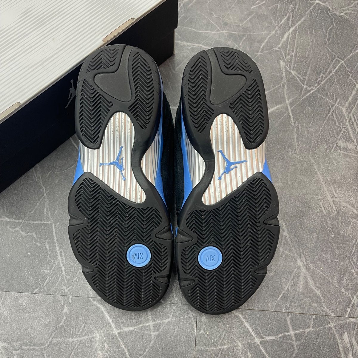 Jordan 14 Retro Black University Blue (2026) (Size 11) (Lightly Worn)
