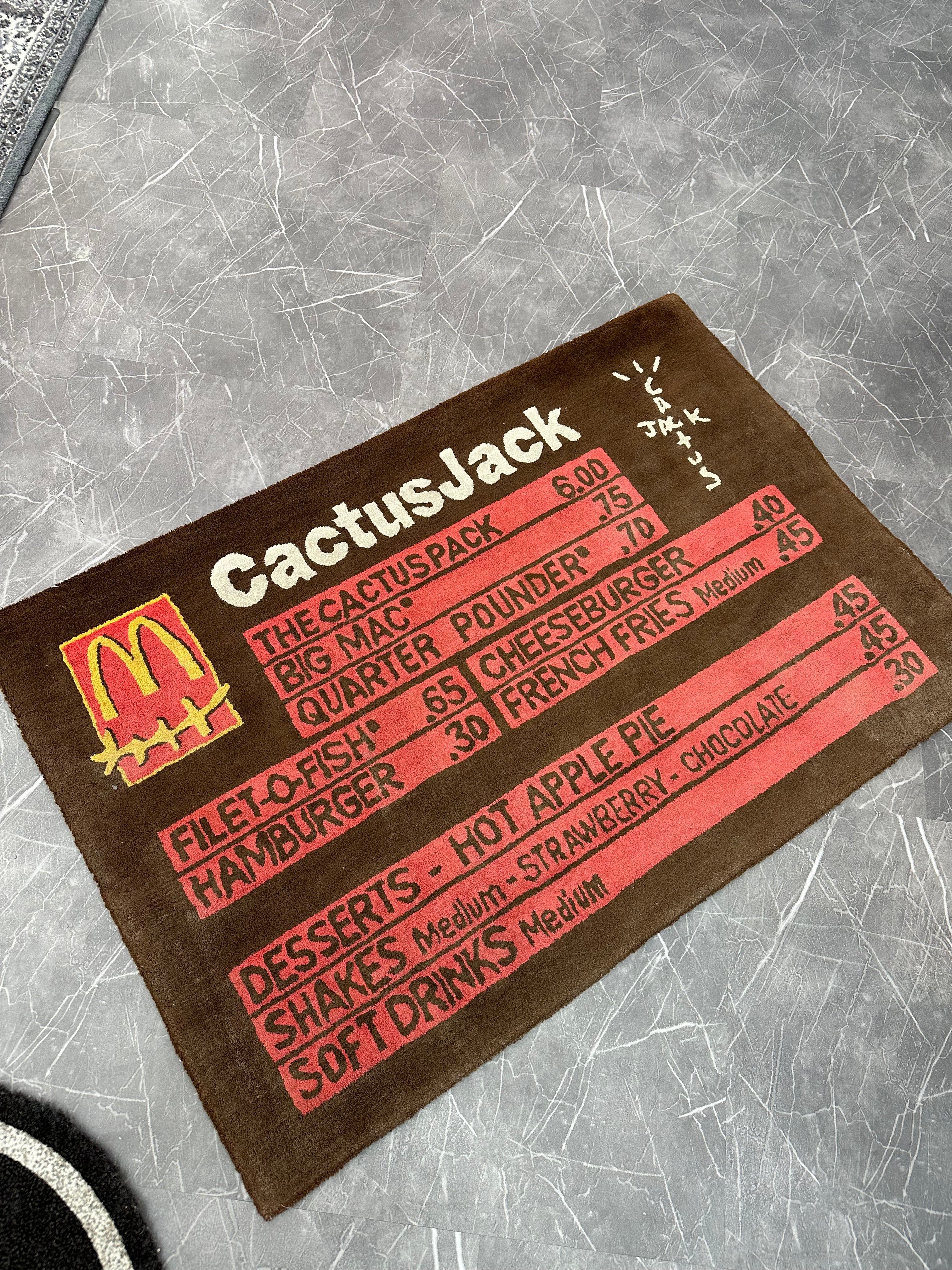 Travis Scott x McDonald’s Menu Rug