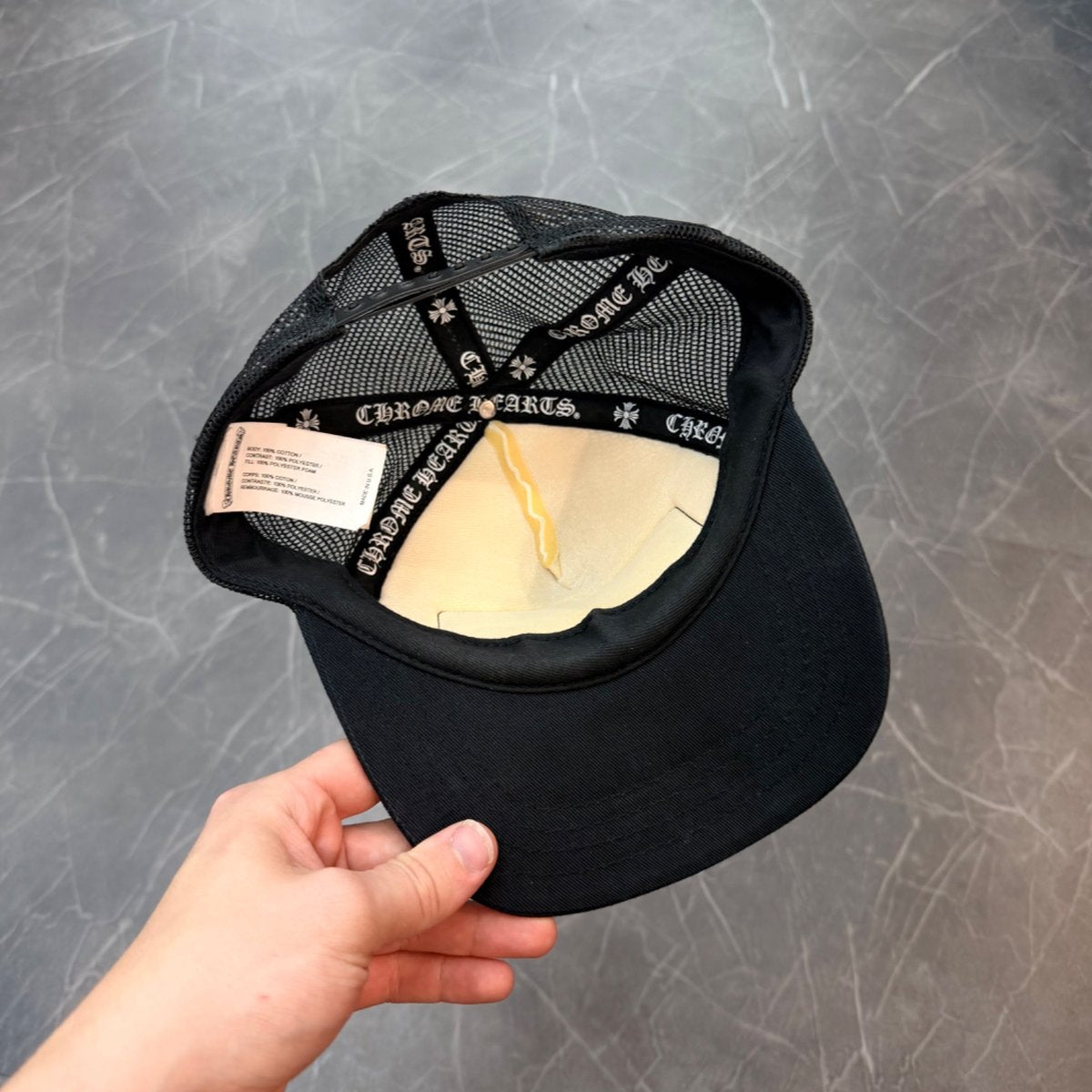 Chrome Hearts FOTI Horseshoe Trucker Hat White/Black (Size OS) (Lightly Worn)