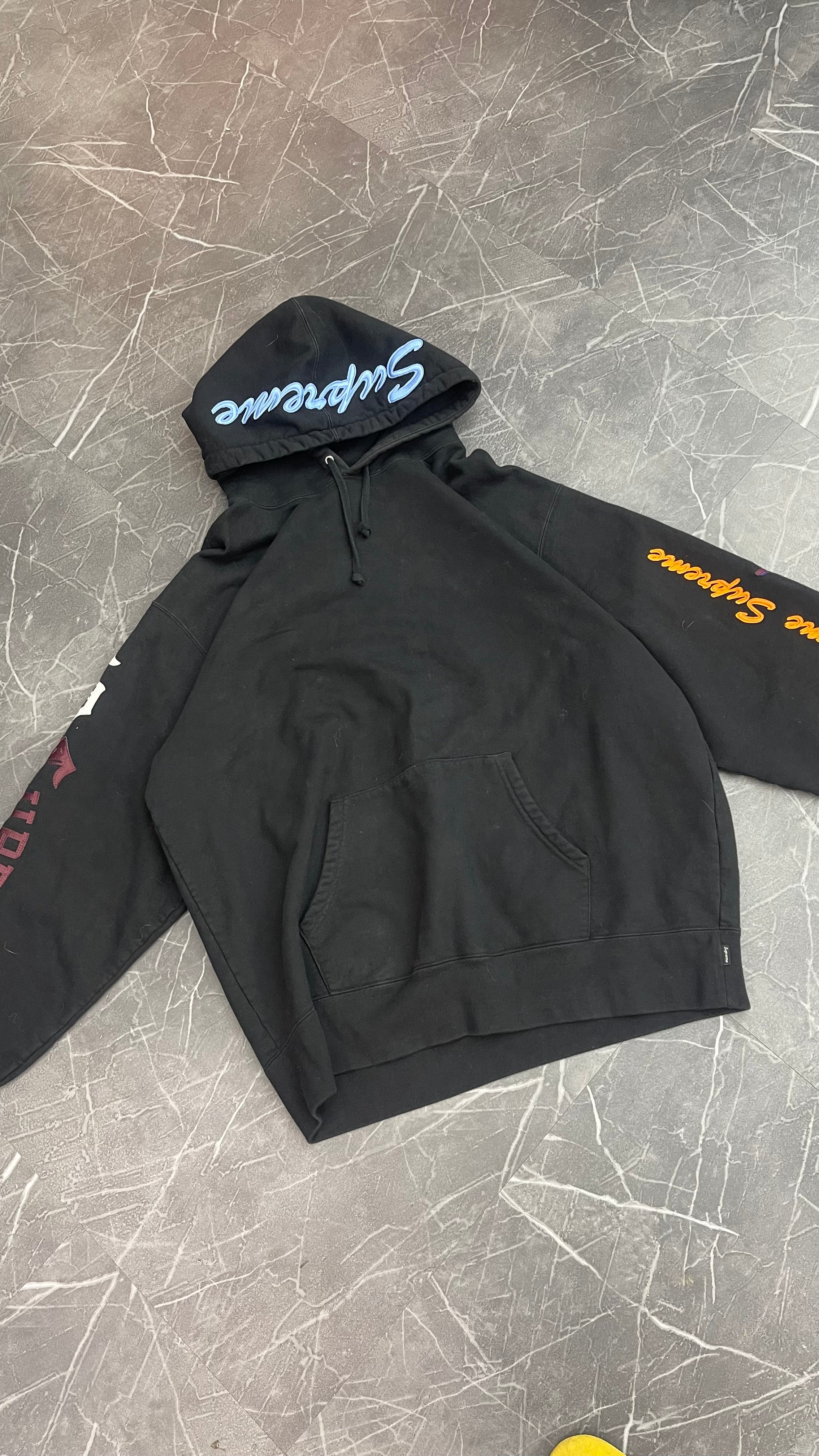 Supreme Multi Logo Hooded Sweatshirt “Black”