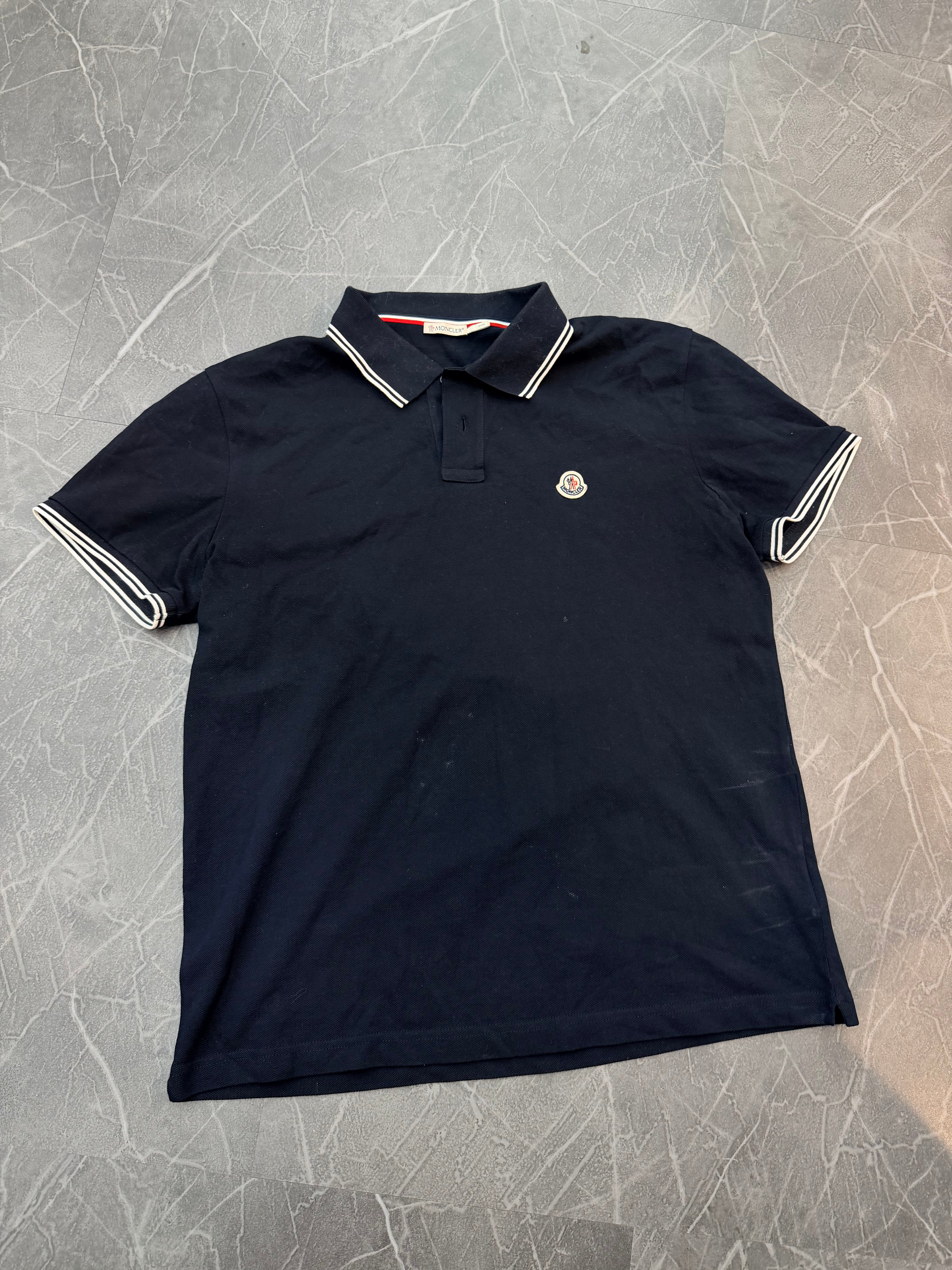 Moncler Polo Navy Blue
