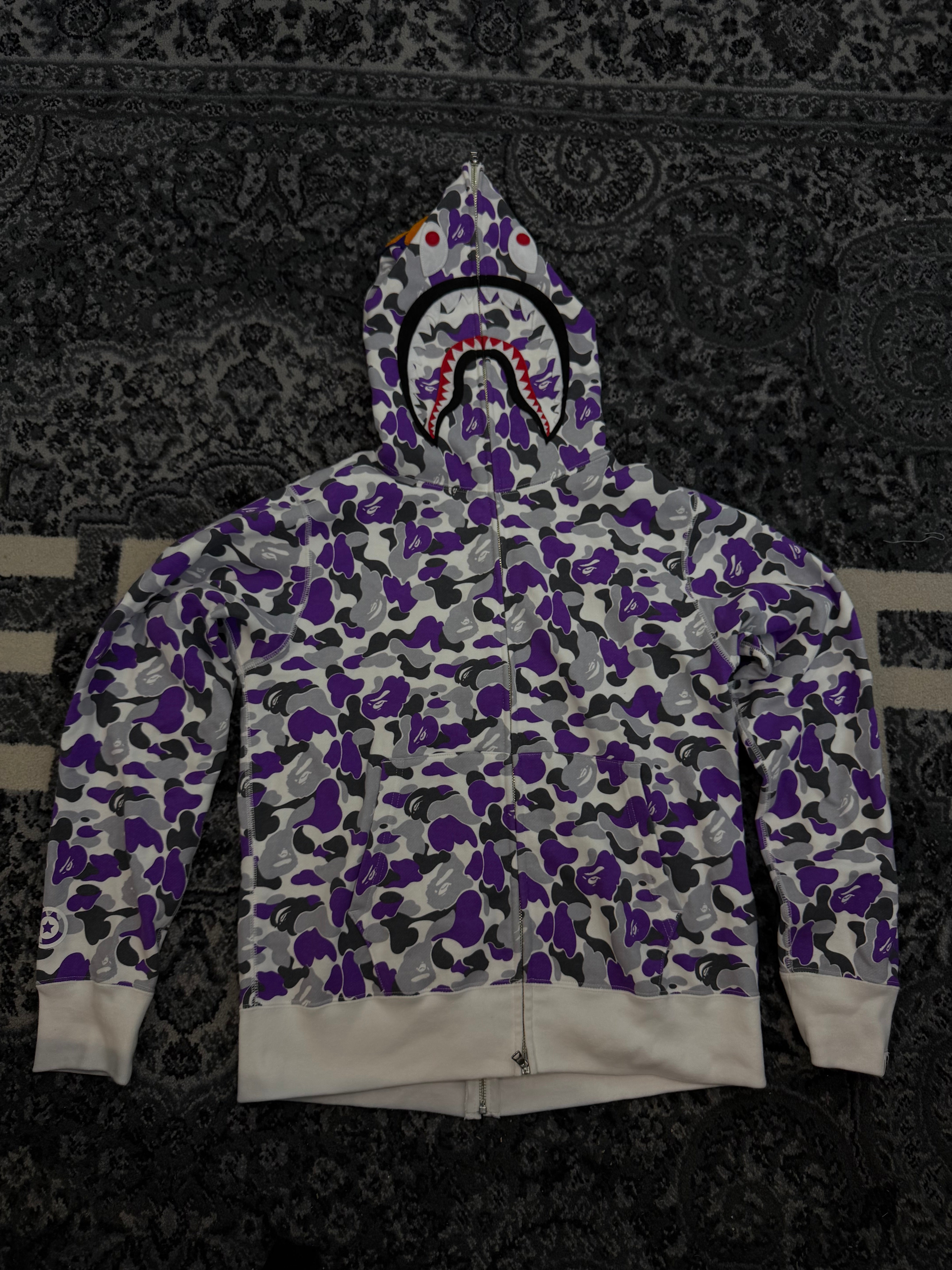Bape Zip Up “Purple Camo”
