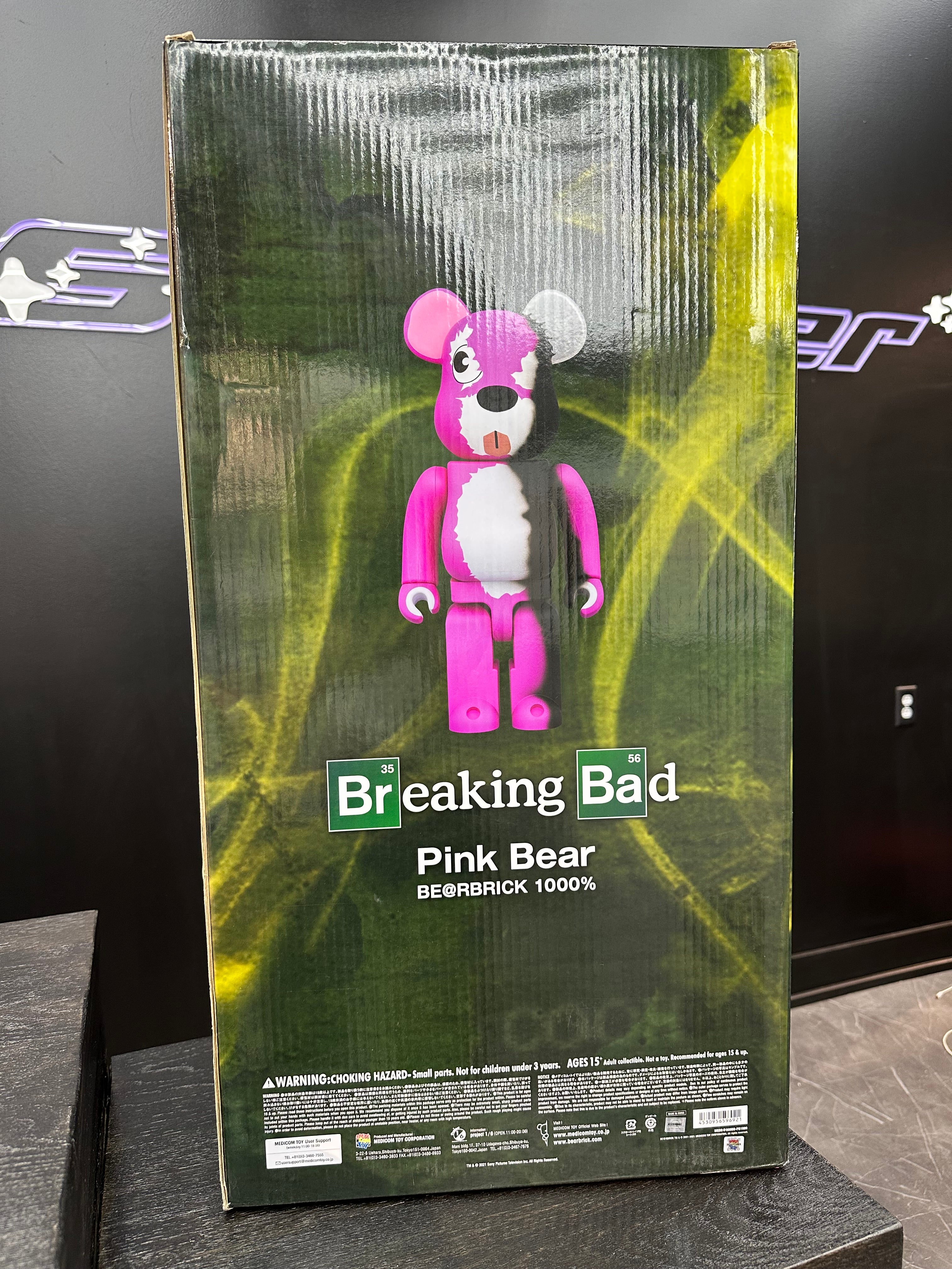 BearBrick 1000% “Breaking Bad Pink Bear”