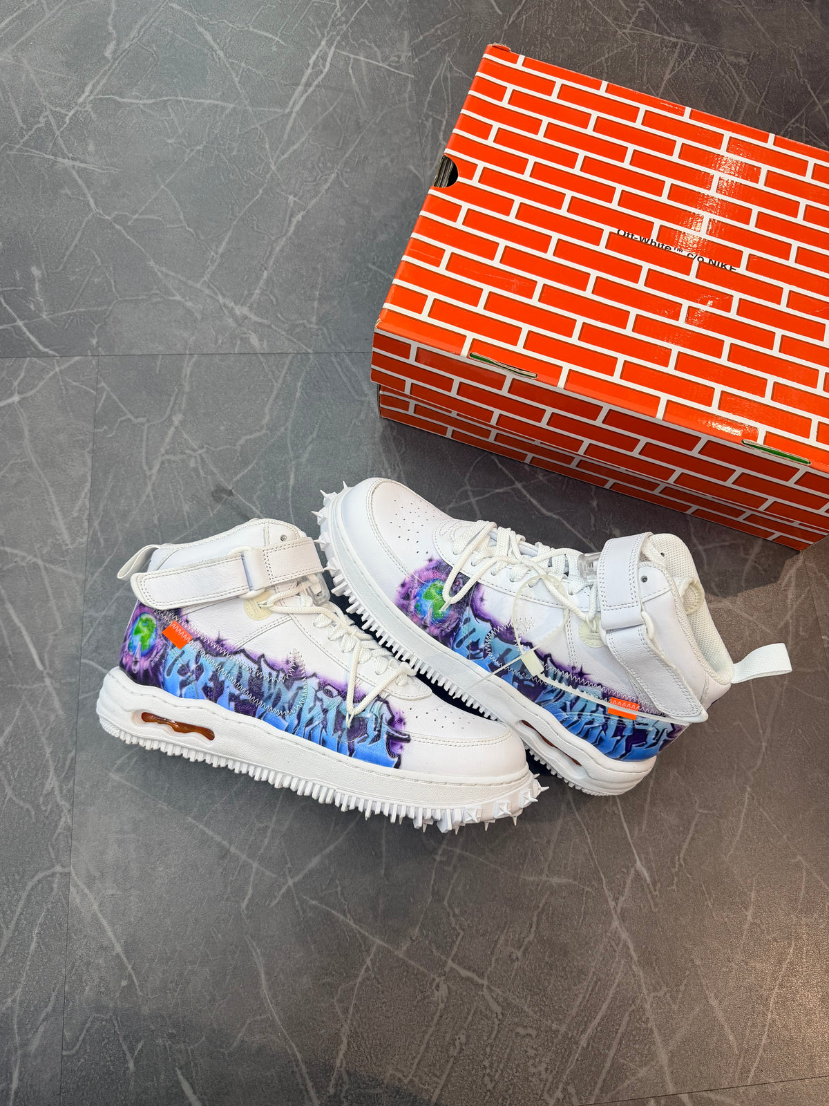 Nike Air Force 1 Mid Off-White Graffiti White