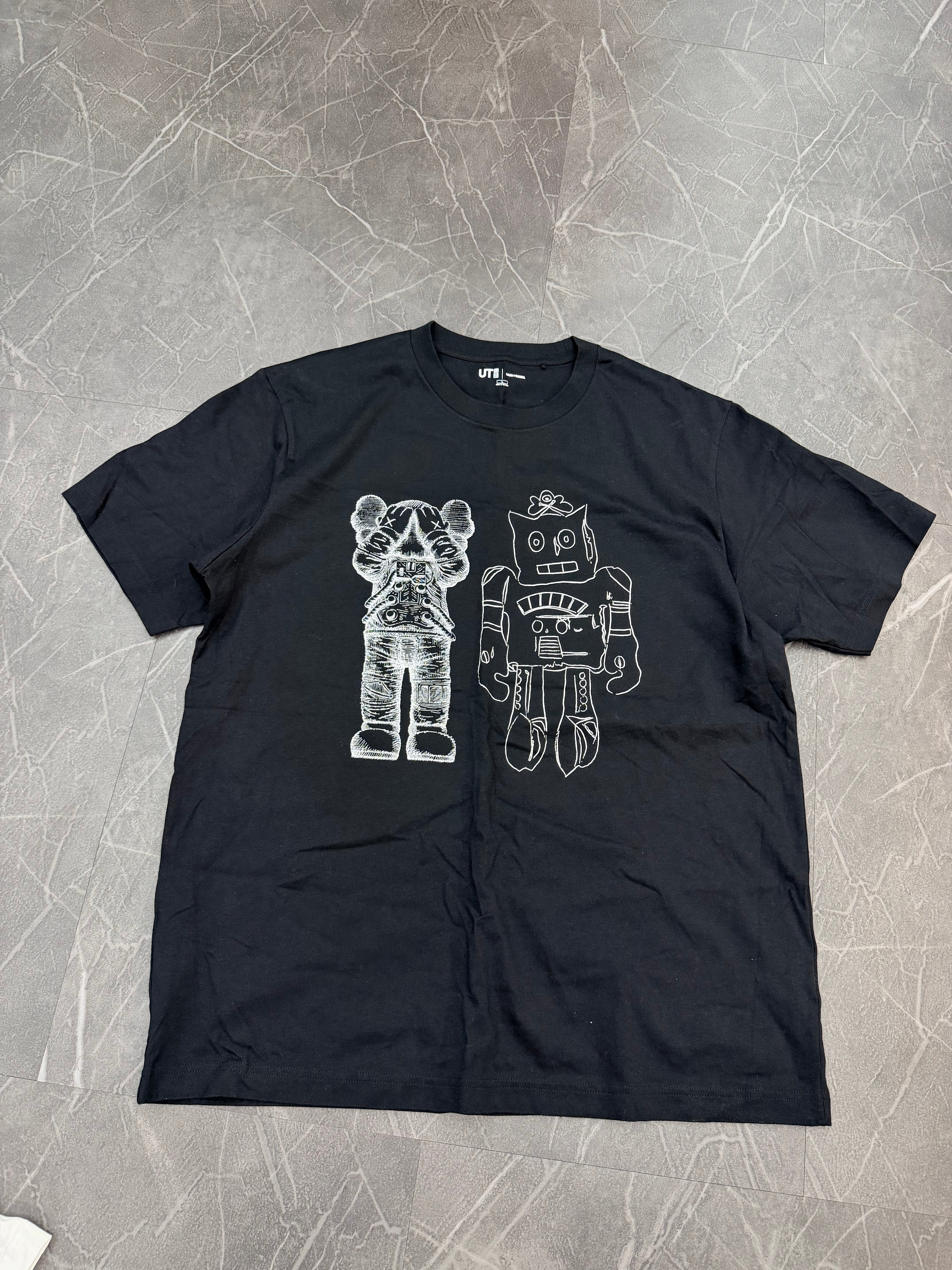 Kaws Andy Warhol Robot Tee “Black”