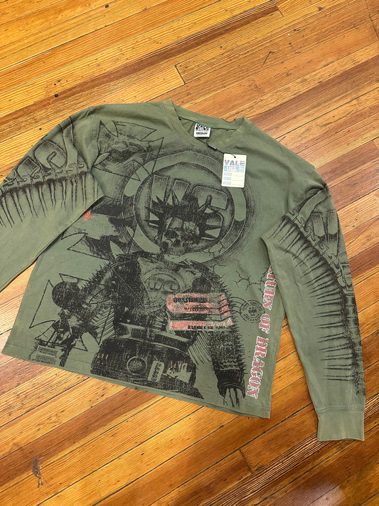 Vale Forever Long Sleeve “Return of Dragon Zipper” Olive