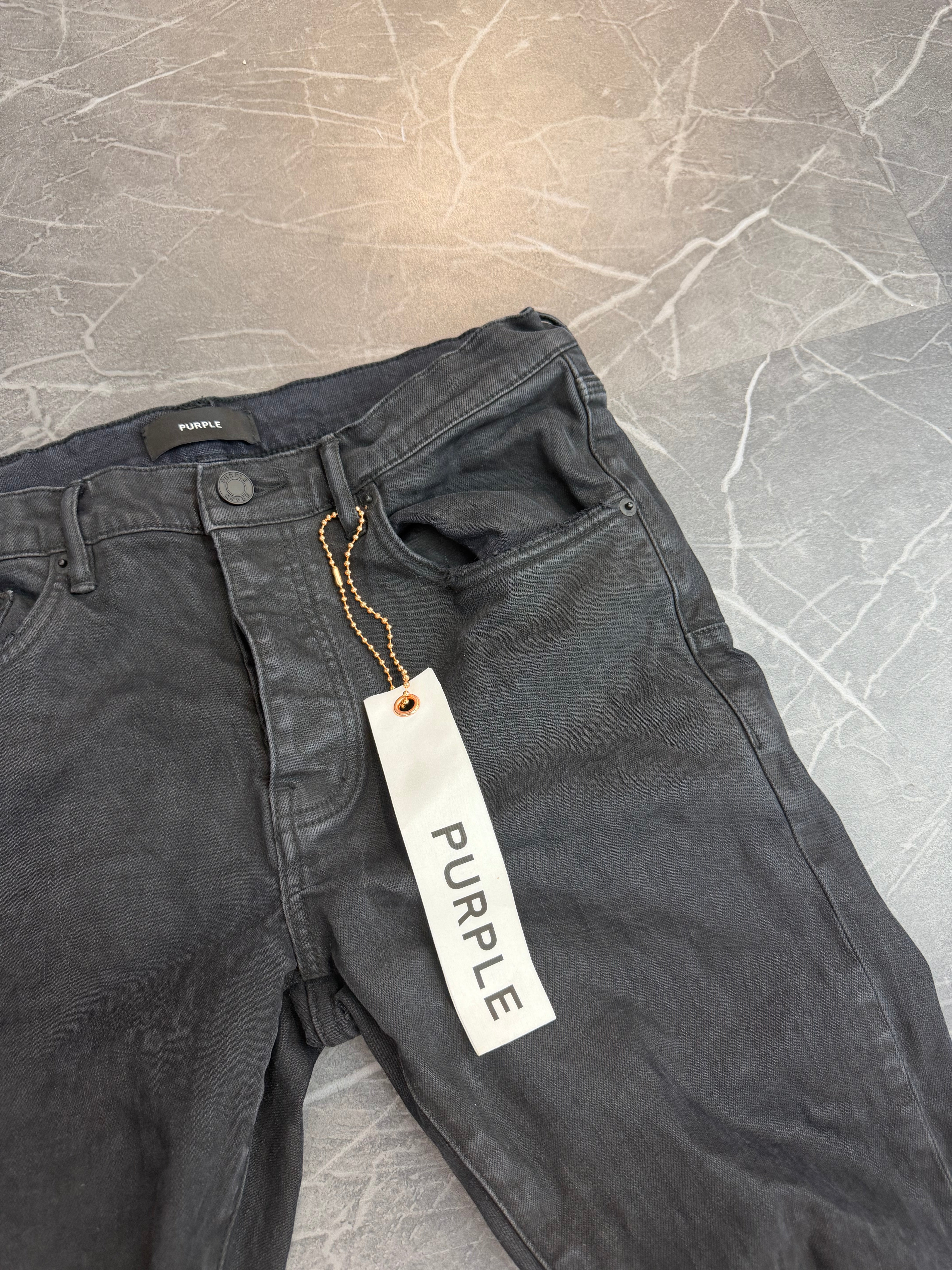 Purple Jeans Washed Black (34)