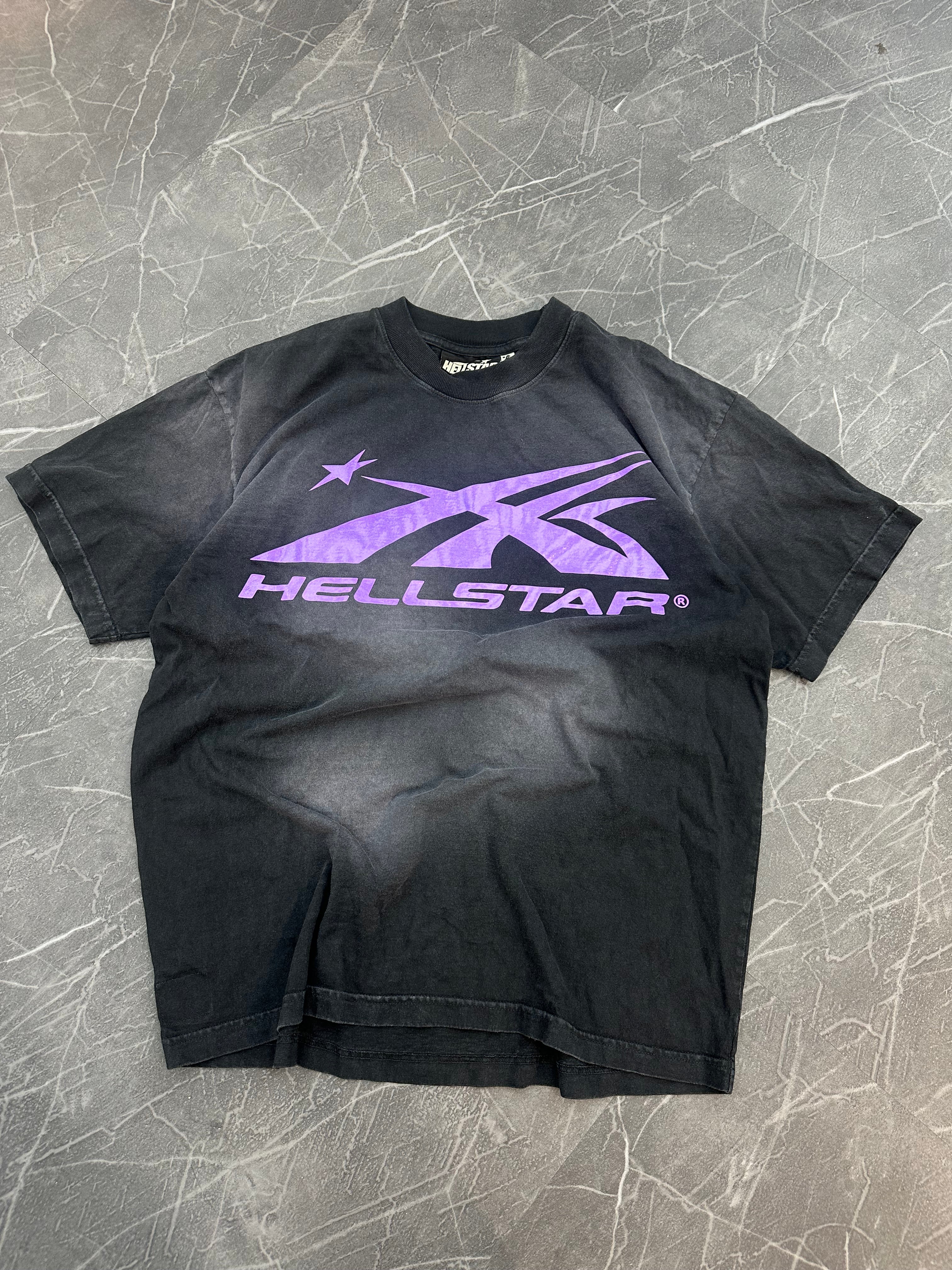 Hellstar Gel Logo Tee “Purple”