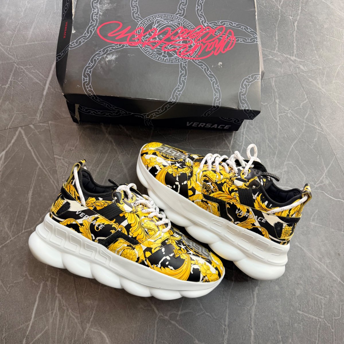 Versace Chain Reaction Gold (Size 46) (VNDS)