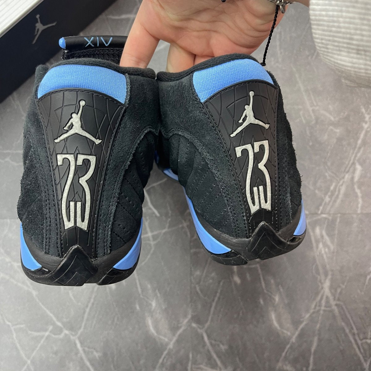 Jordan 14 Retro Black University Blue (2026) (Size 11) (Lightly Worn)