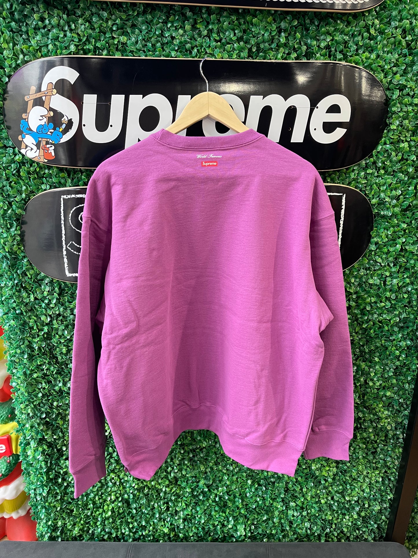 Supreme Aerial Crewneck Bright Purple