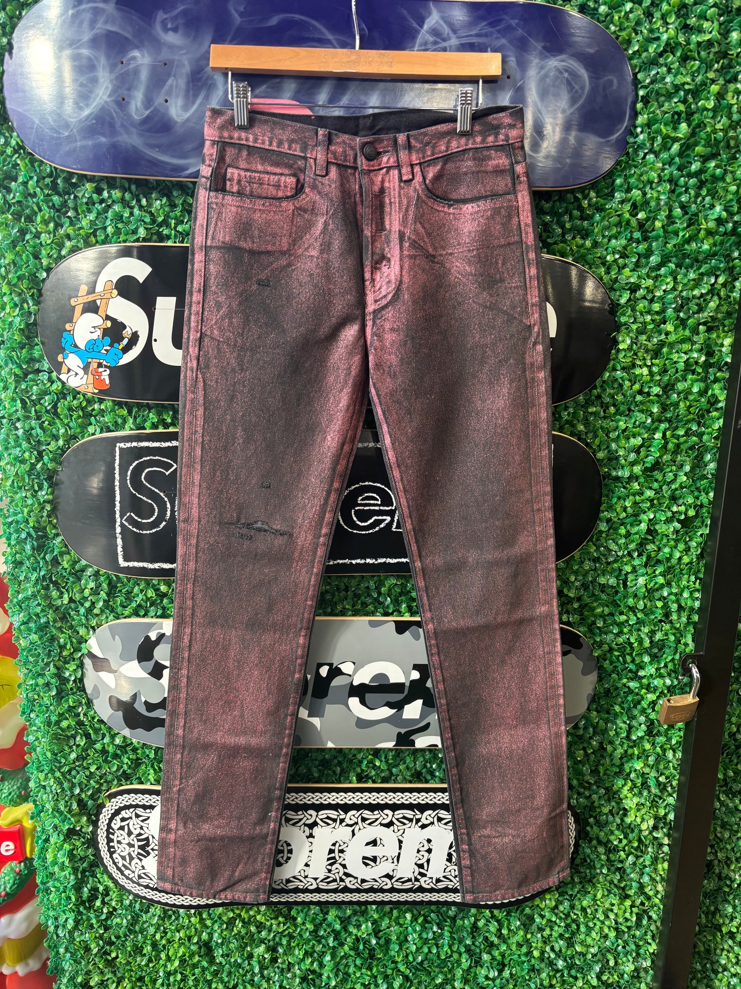 Sp5der Metallic Wash Jeans (30)