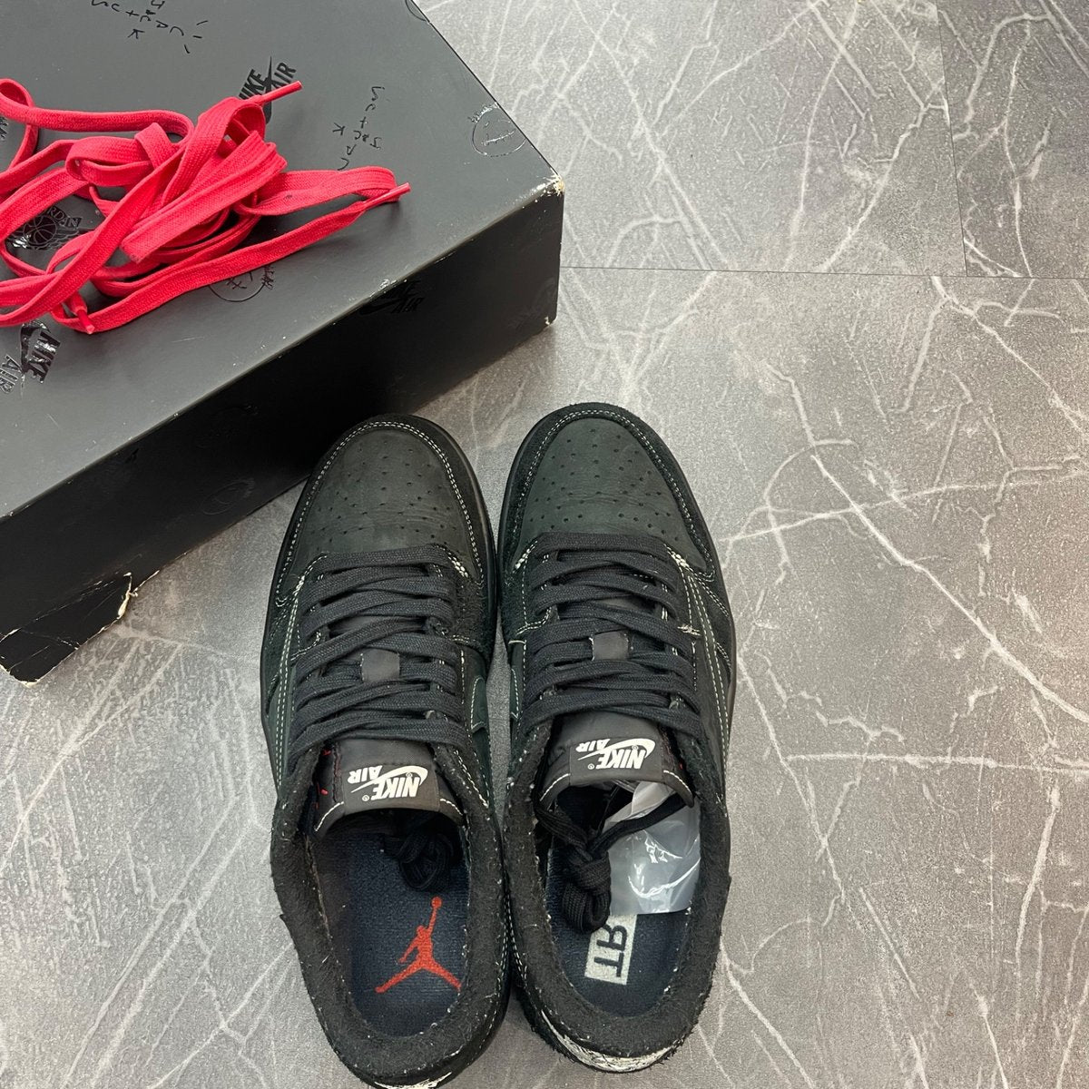 Jordan 1 Retro Low OG SP Travis Scott Black Phantom (Size 10) (Lightly Worn)