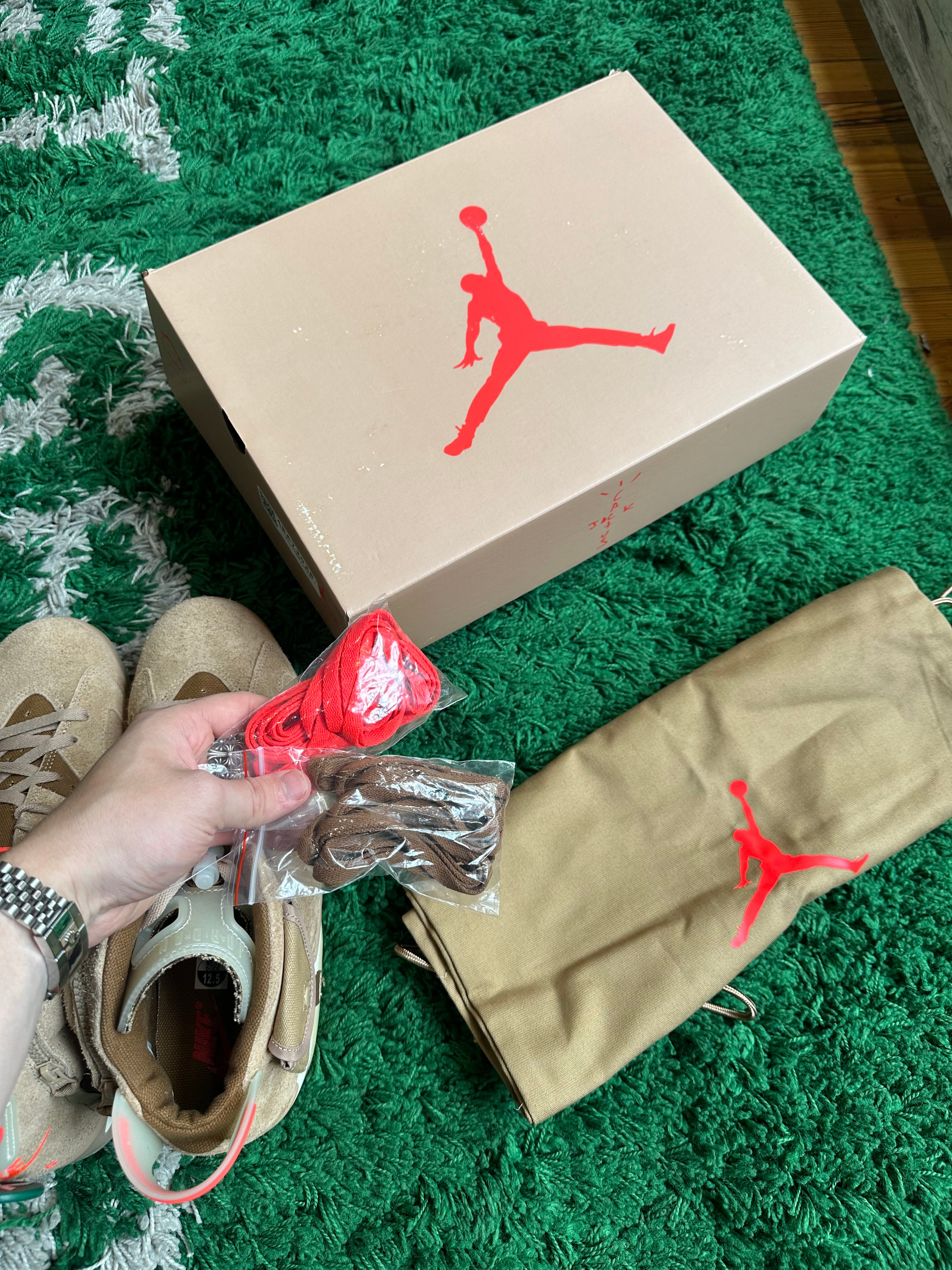 Travis Scott Jordan 6 “British Khaki”