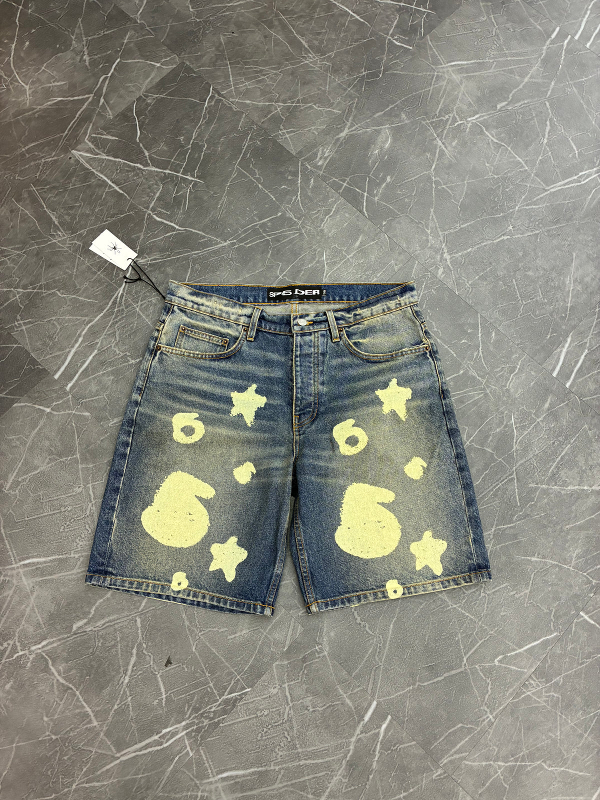Sp5der Beluga Denim Short