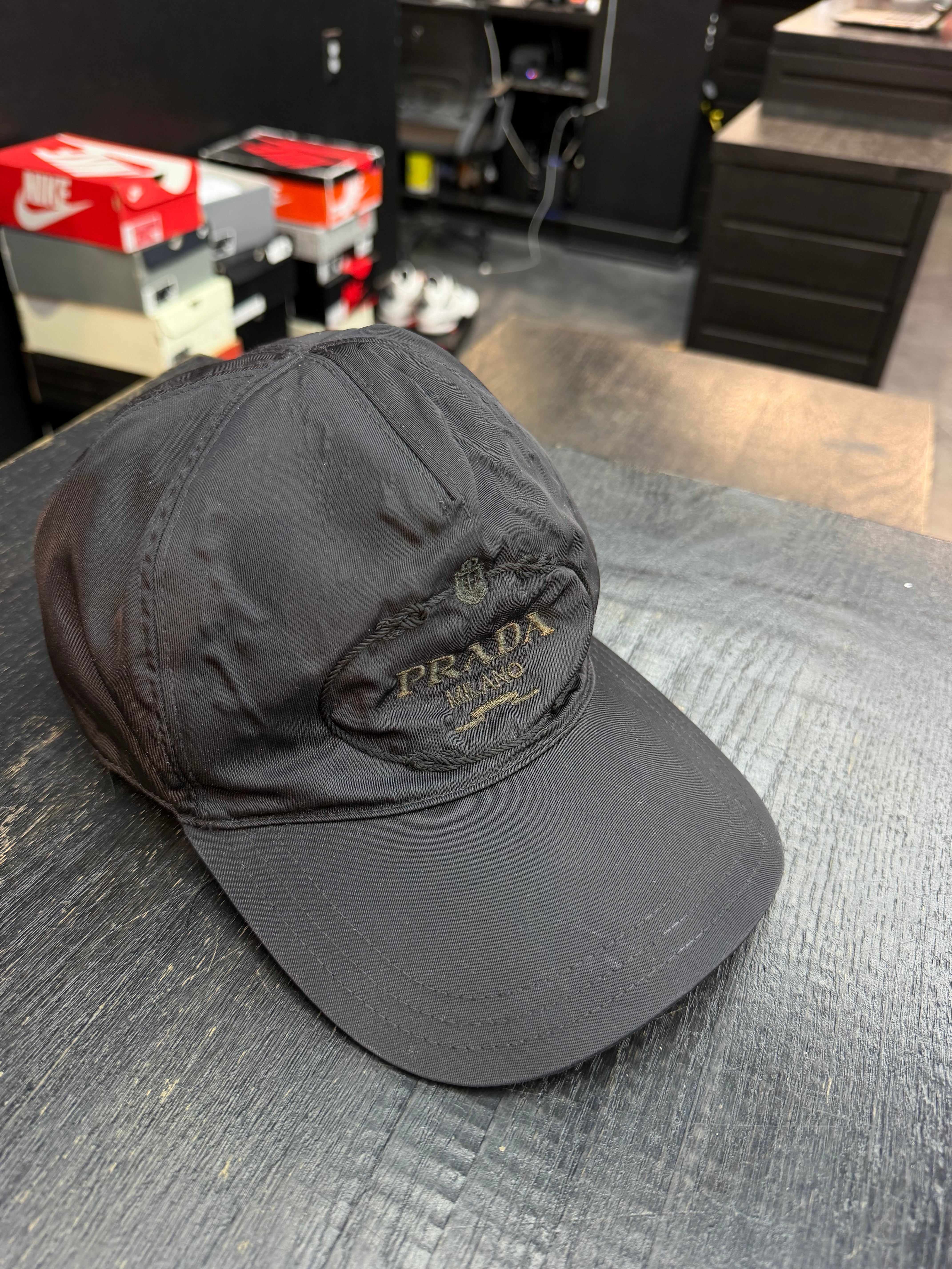 Prada Nylon Hat “Black”