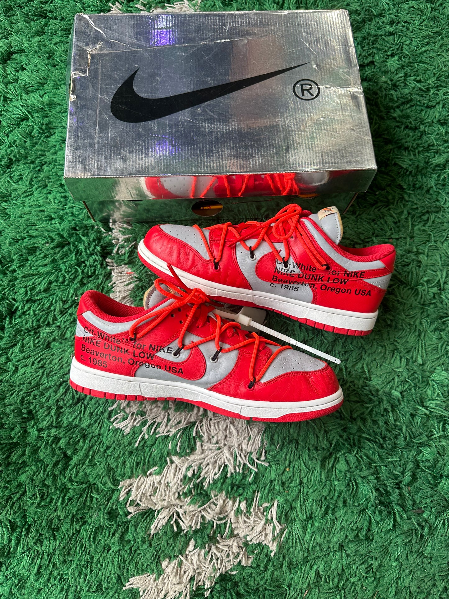 Nike Dunk Low Off White “University Red”