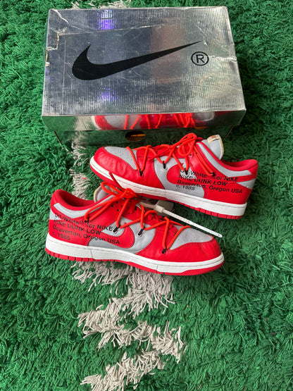 Nike Dunk Low Off White “University Red”