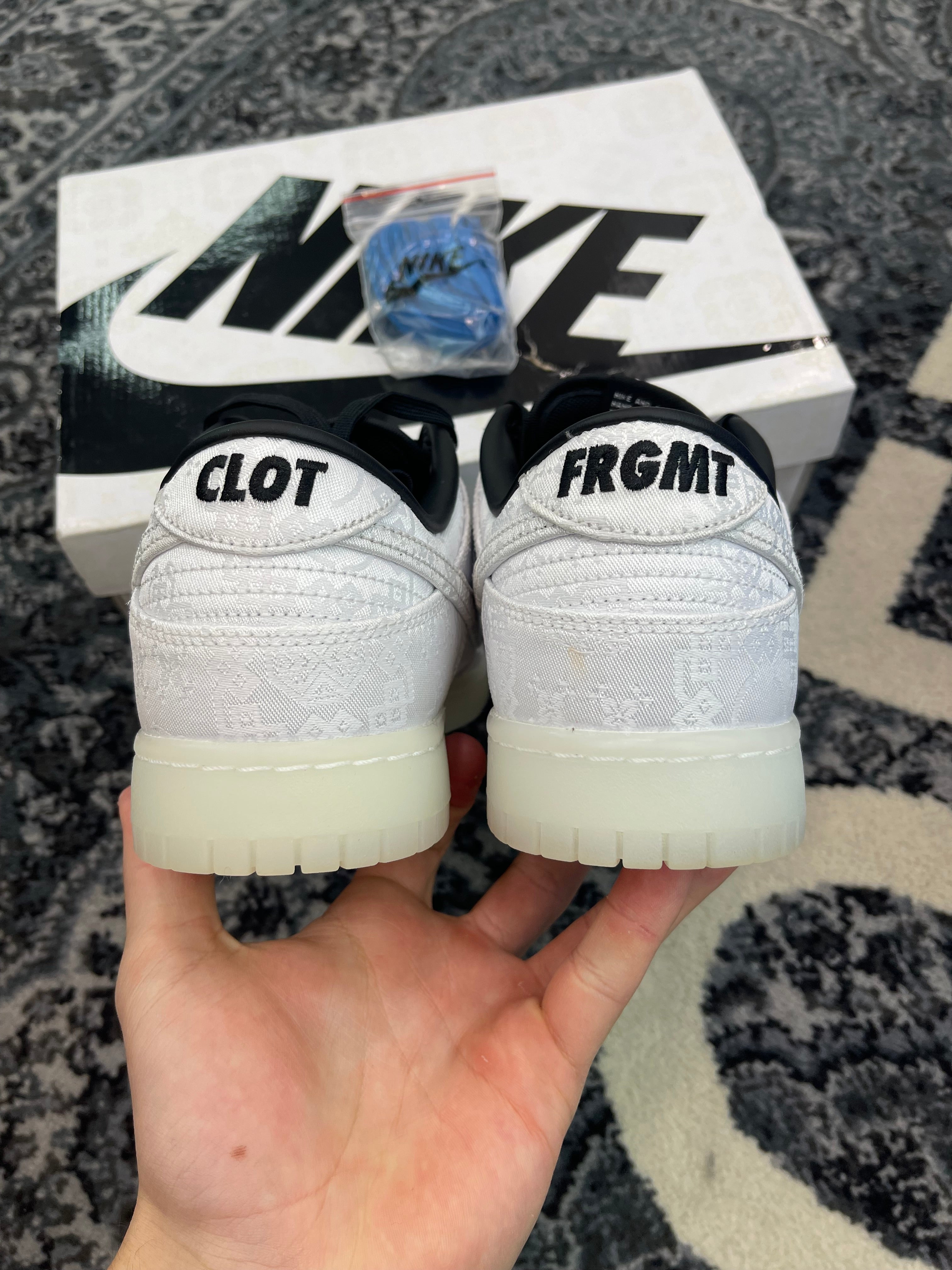 Nike Dunk Low x Clot x Fragment “White”