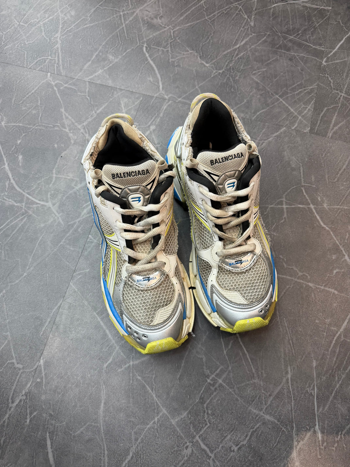 Balenciaga Runner White Yellow Blue