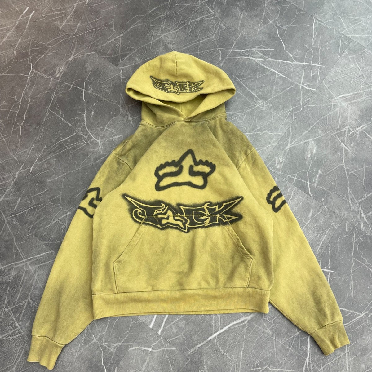 Travis Scott x Fox Racing II Hoodie Light Brown - Image 1