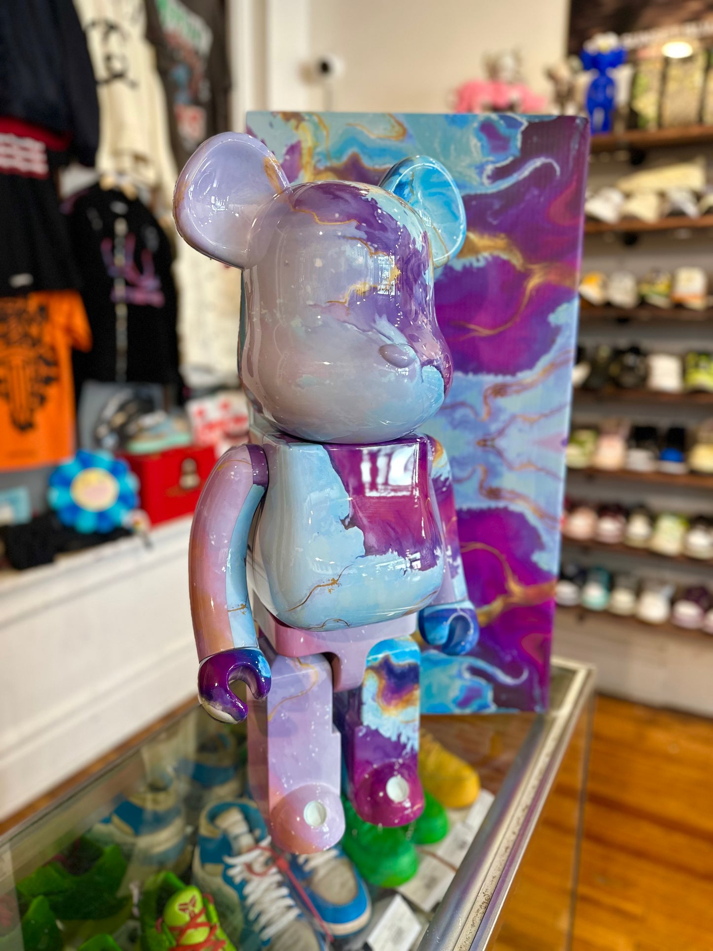 BearBrick 1000% “Marble Pattern”