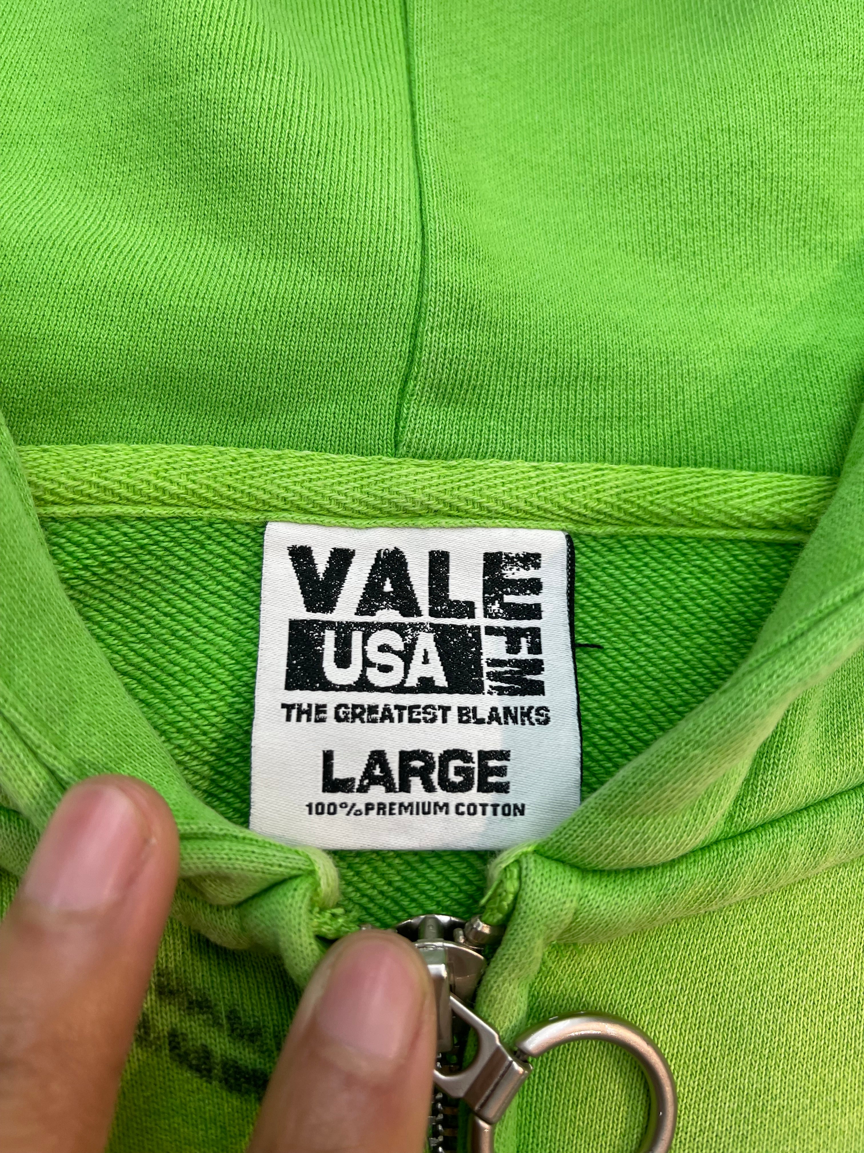 Vale Zip-Up Taz Hoodie “Lime”