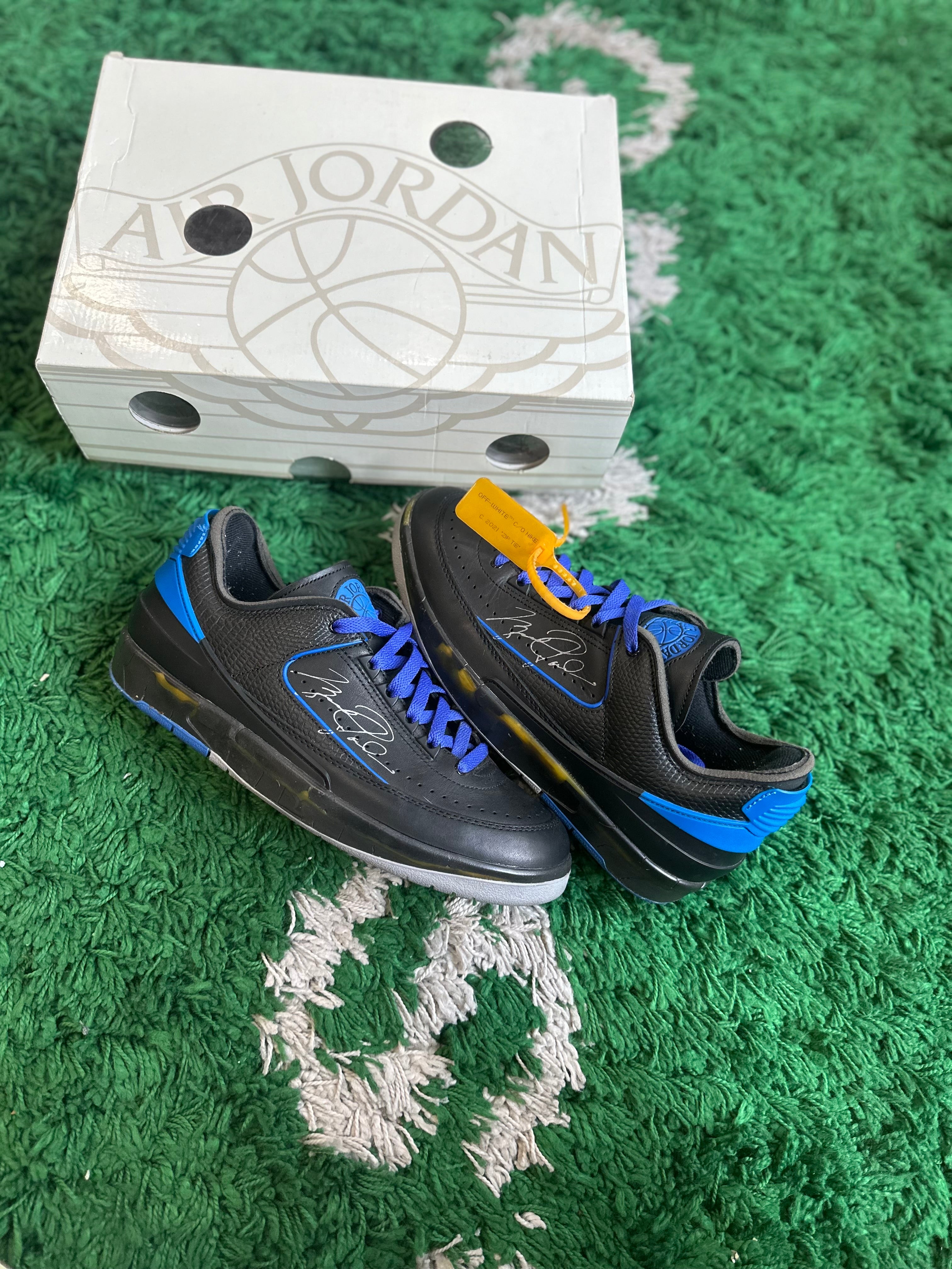 Off-White Jordan 2 “Black Blue”